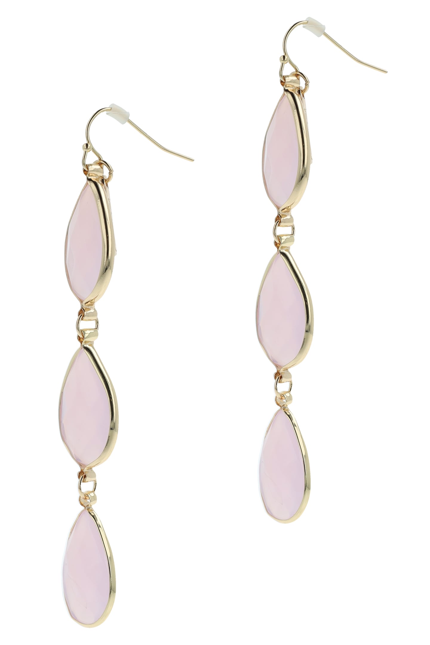 TRIPLE DROP EARHANGERS PINK 1