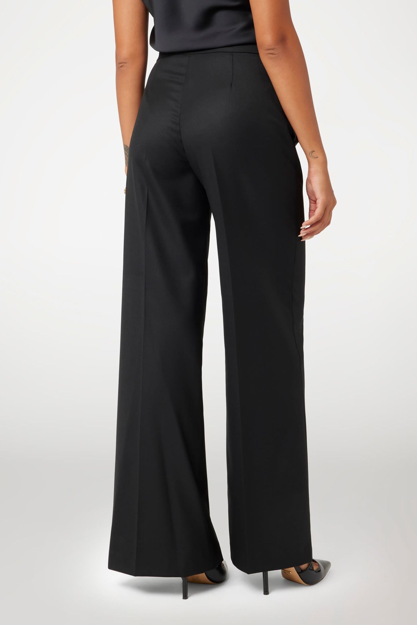 MARCIANO BY GUESS MAGDA STRAIGHT PANT JET BLACK 2