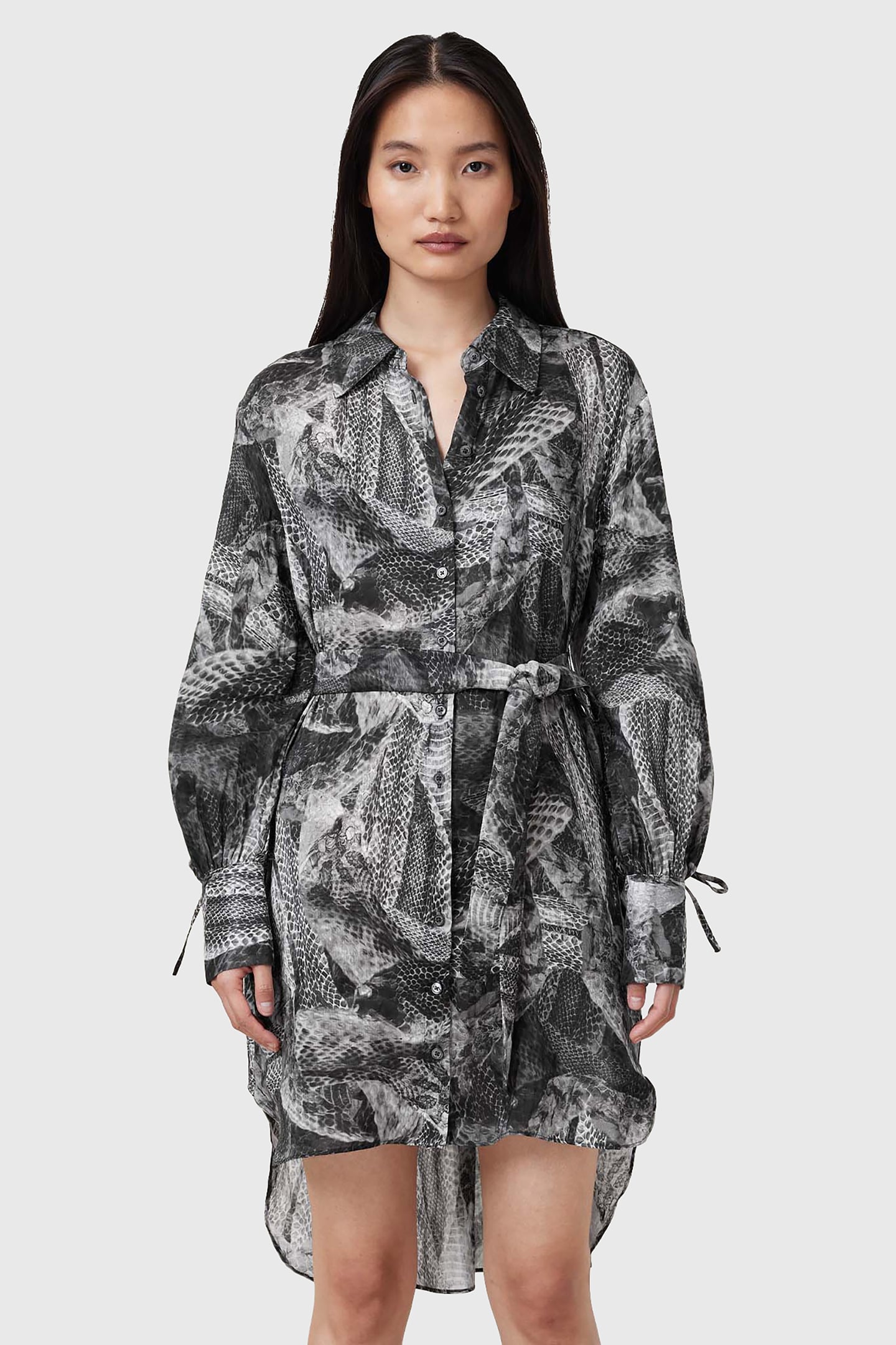 LEYLA DRESS EVOLVE SLATE GREY 1