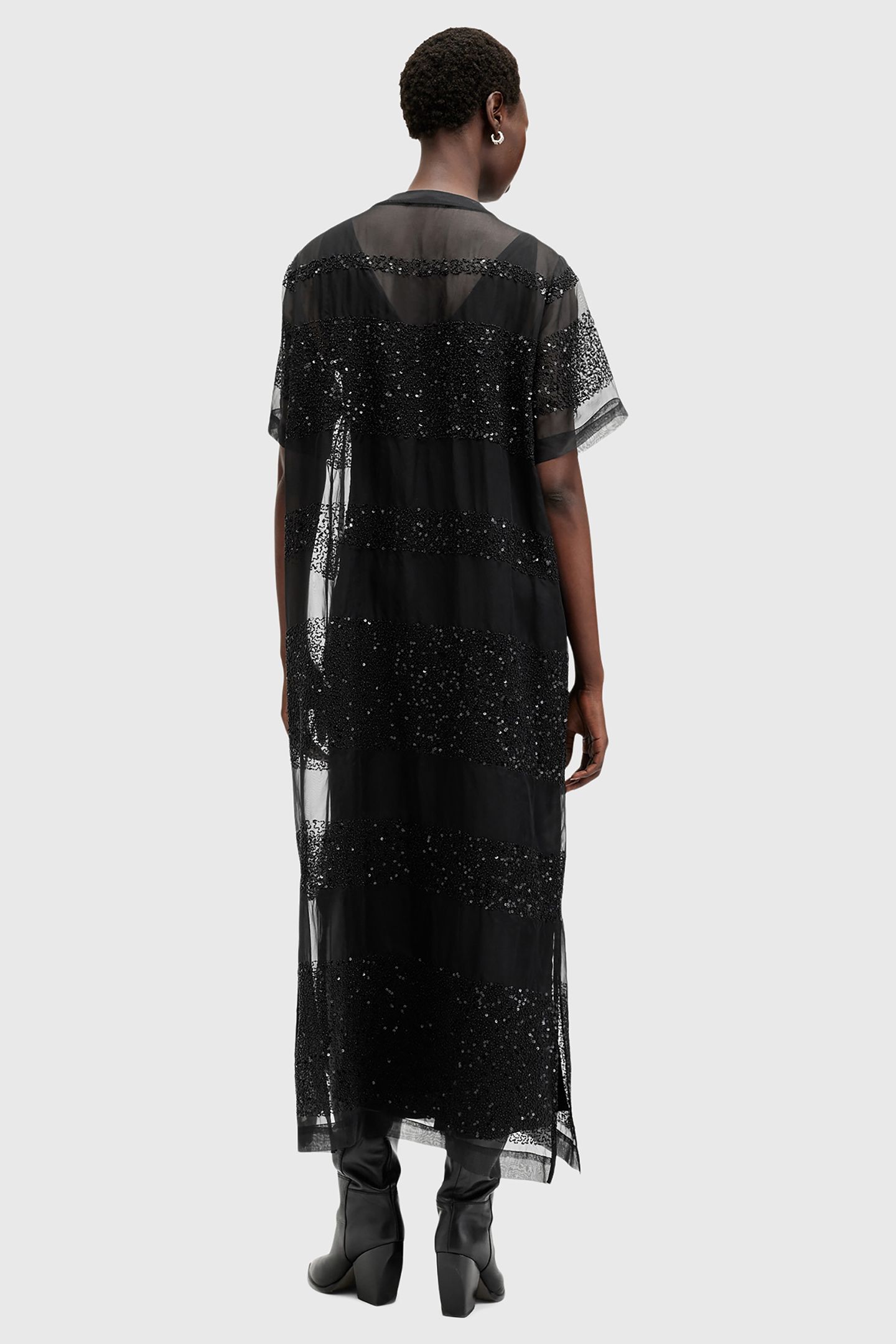 IZABELA MAXI DRESS BLACK 2