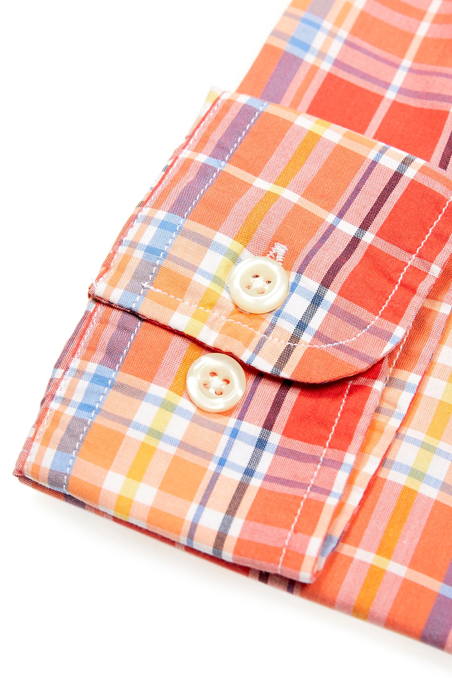 CUSTOM FIT CHECKED SHIRT MULTI 4