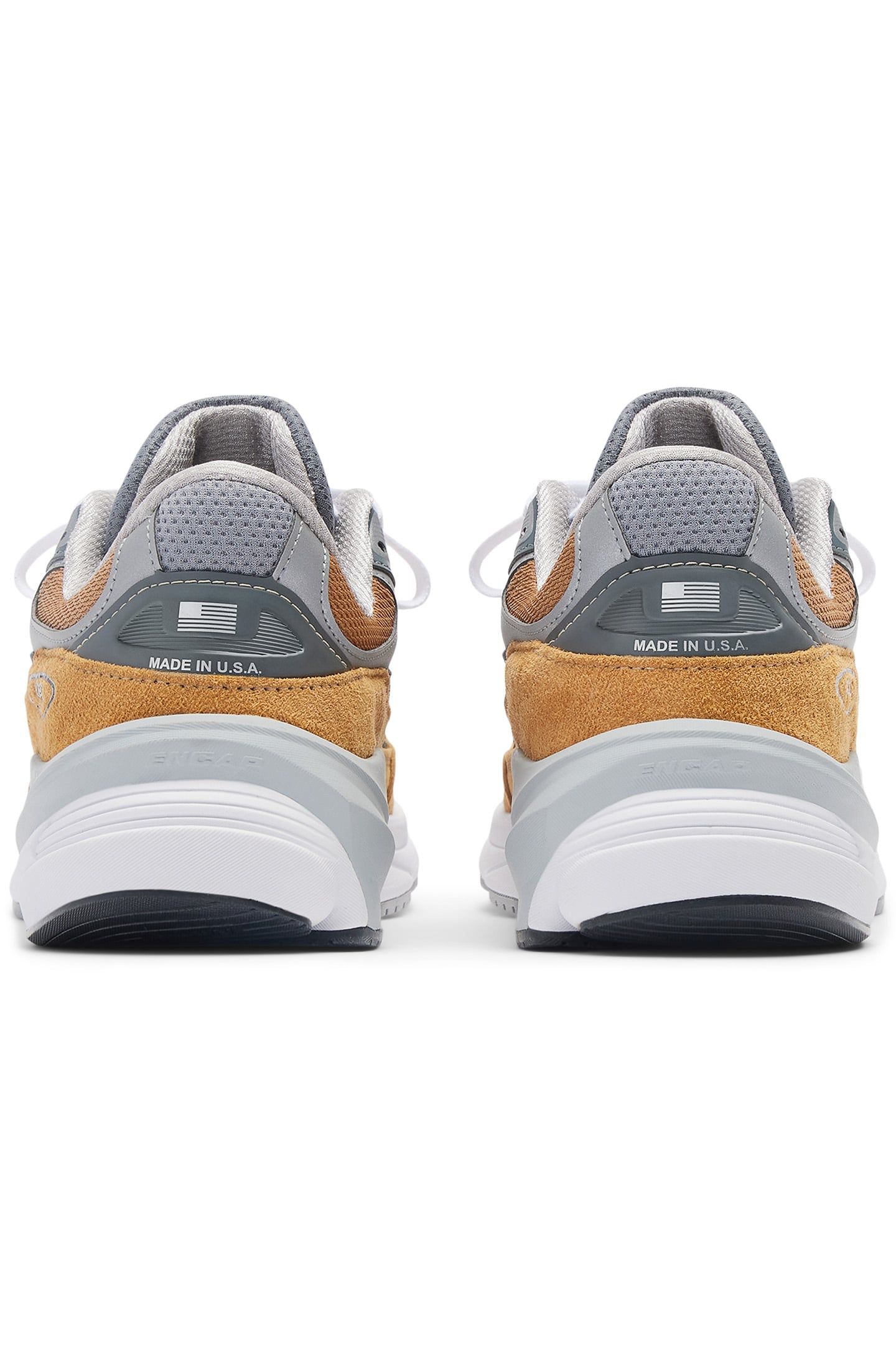 U990TN6 MADE IN USA SNEAKERS IN ORANGE AND GREY 4