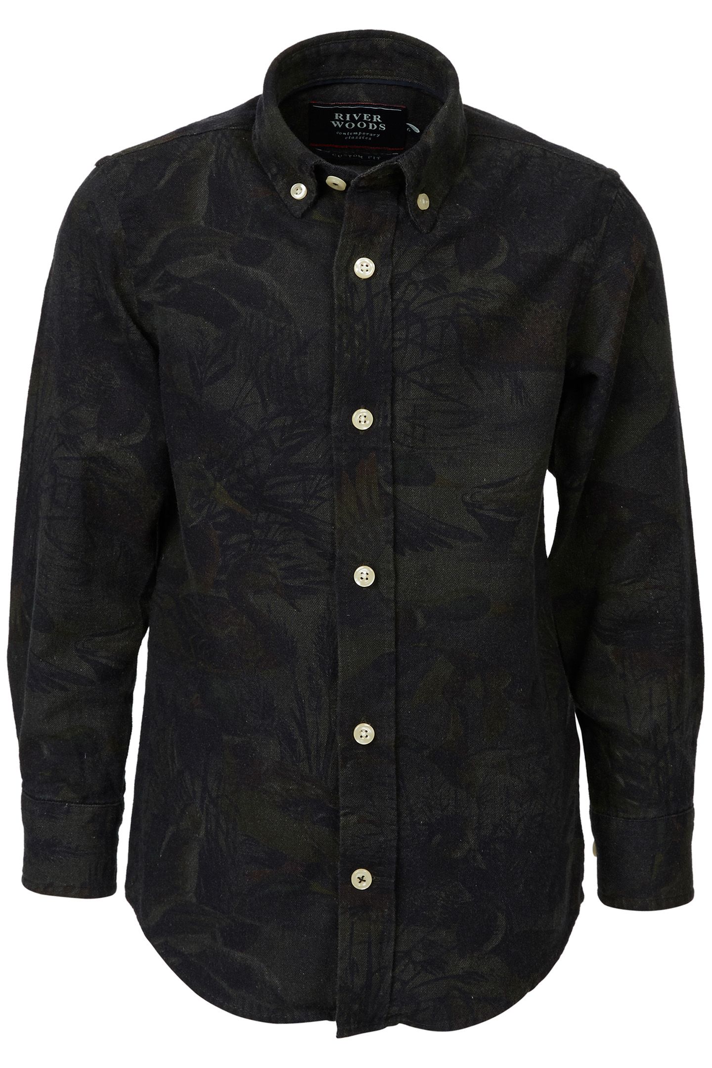 CUSTOM FIT WALLSTREET SHIRT IN GREY 1