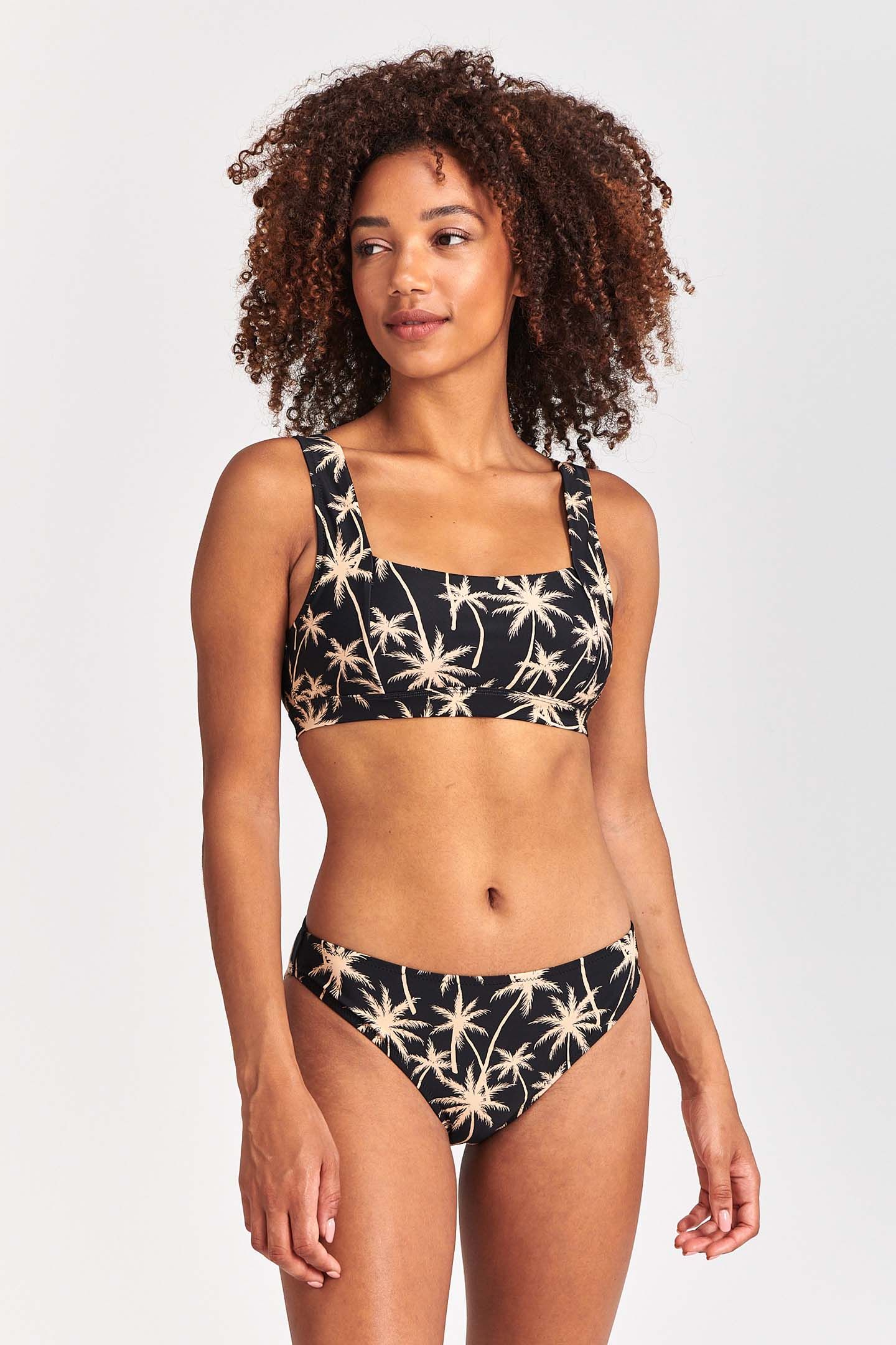 LADIES RENEE BIKINI SET VACATION PALM BLACK 1