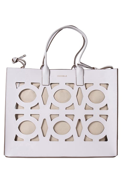 TOTE BAG IN CUT OUT LEATHER PRINT 2