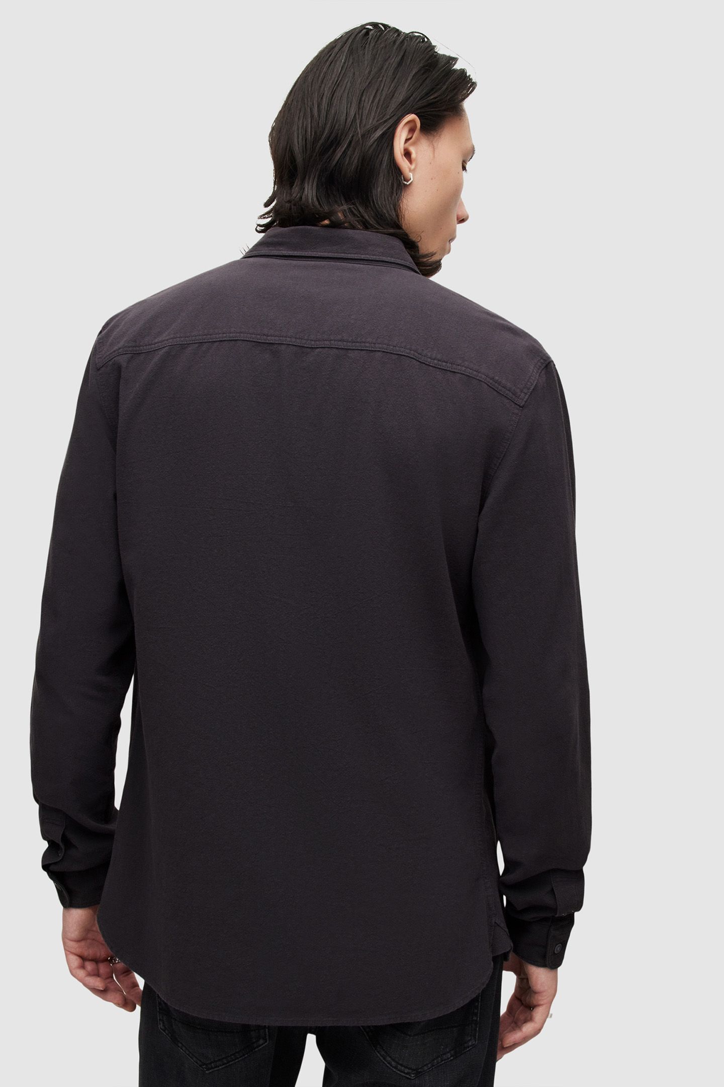 LOVELL LS SHIRT WASHED BLACK 2