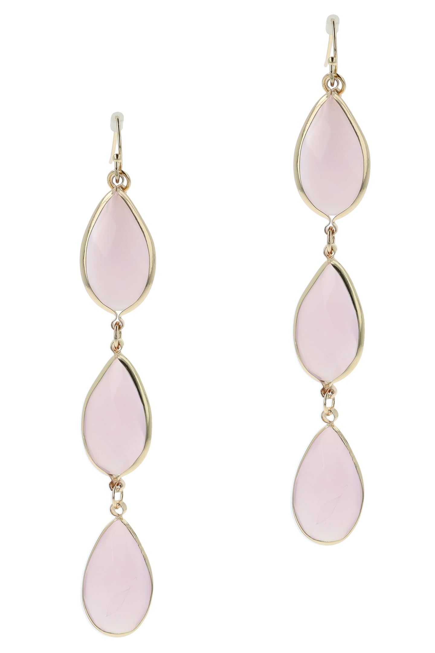 TRIPLE DROP EARHANGERS PINK 3