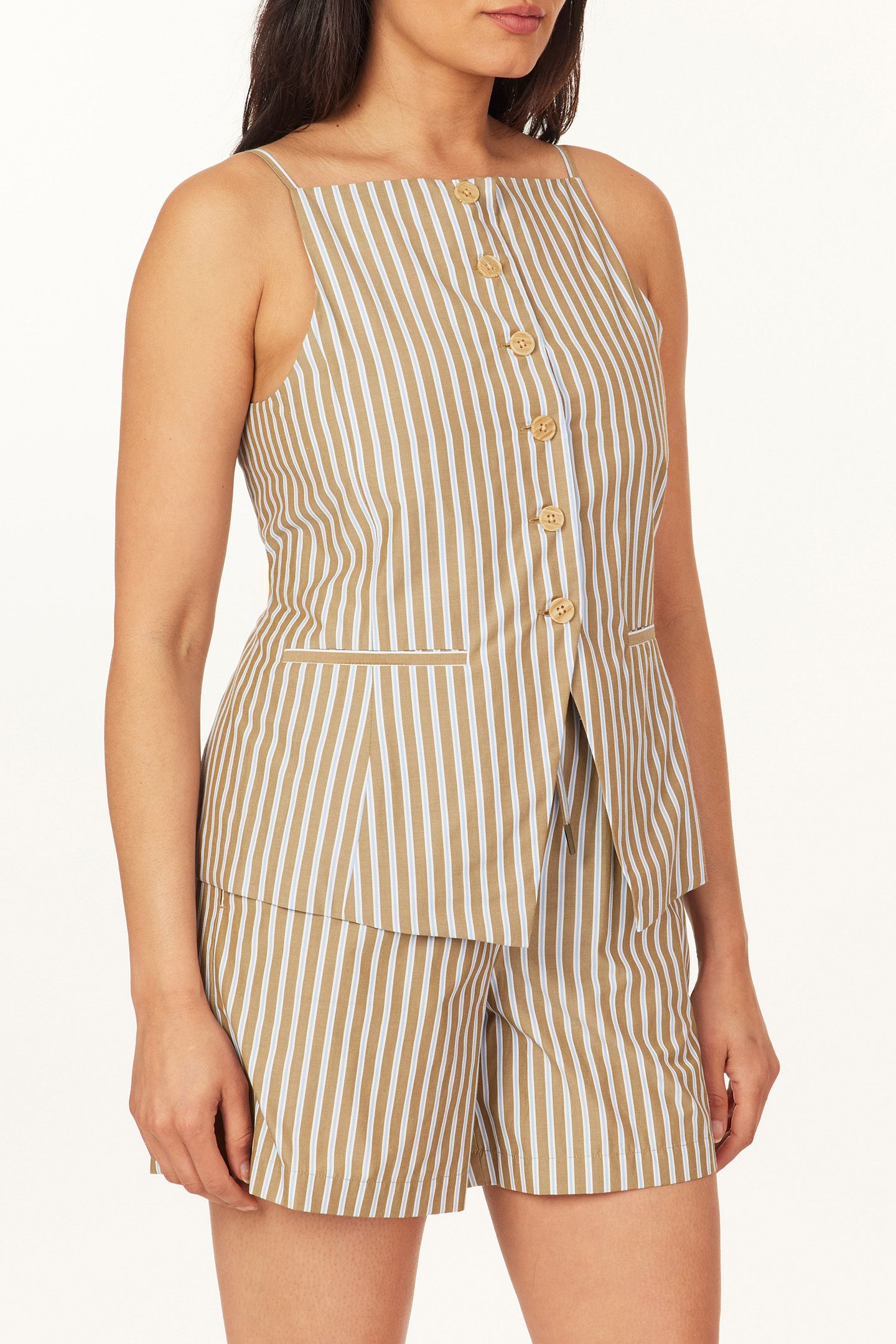 HIGH NECK VEST MARTINI OLIVE 3