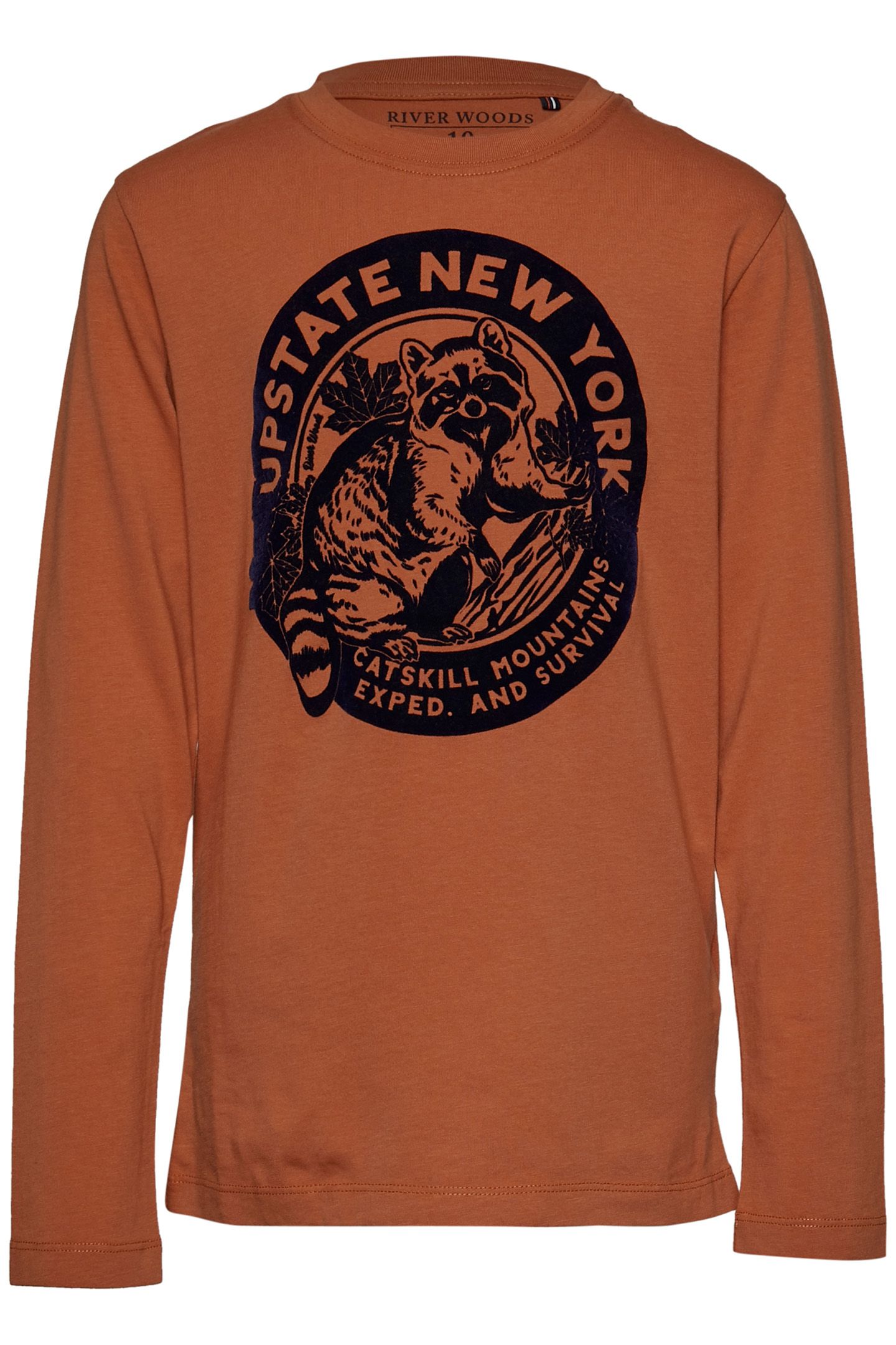 BASIC ROUND NECK T-SHIRT IN ORANGE 1
