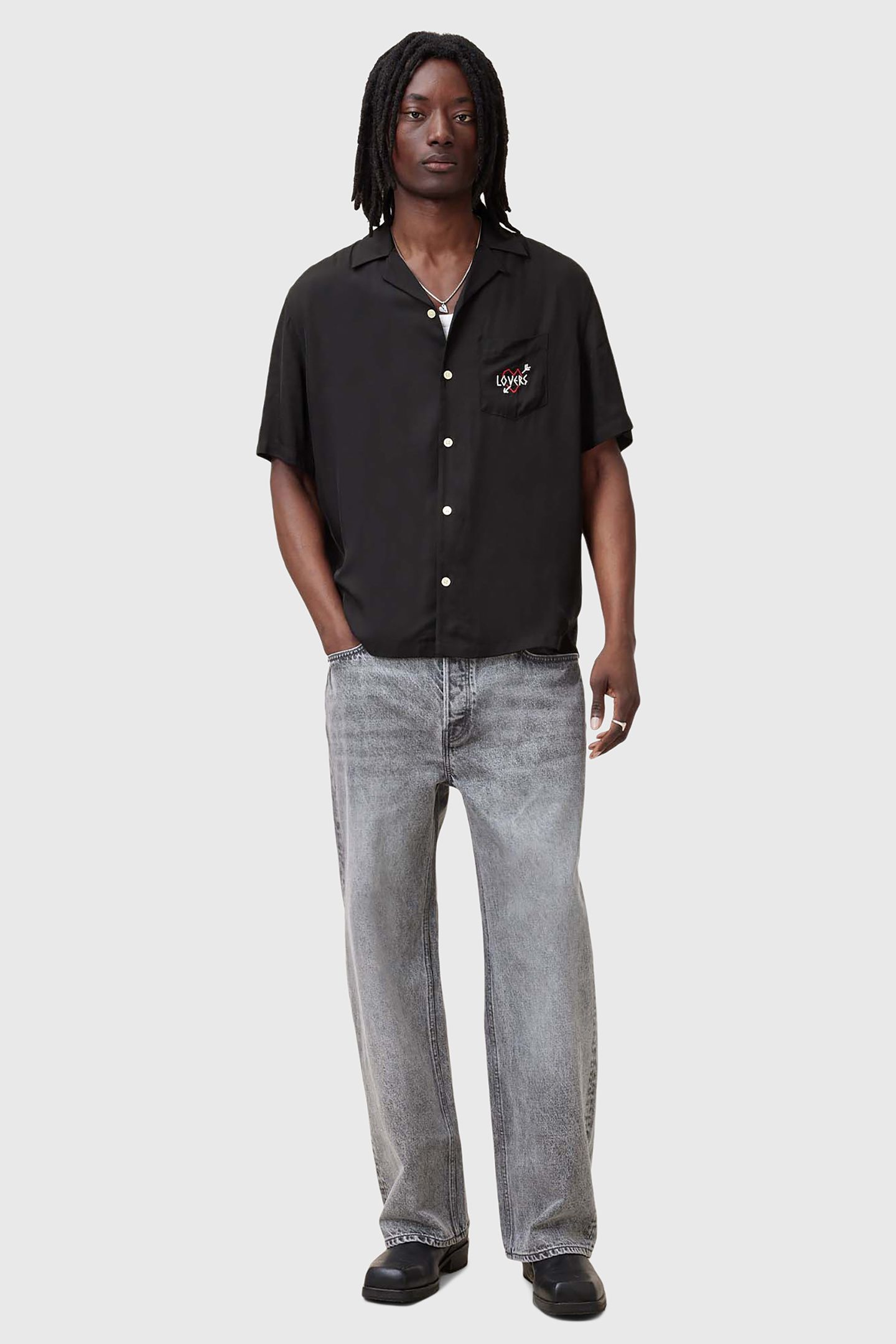 LOVERS SS SHIRT JET BLACK 3