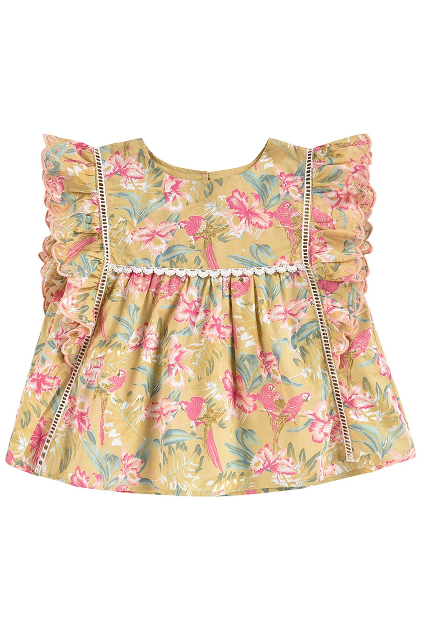 BLOUSE SERENA SOFT HONEY PARROTS 1