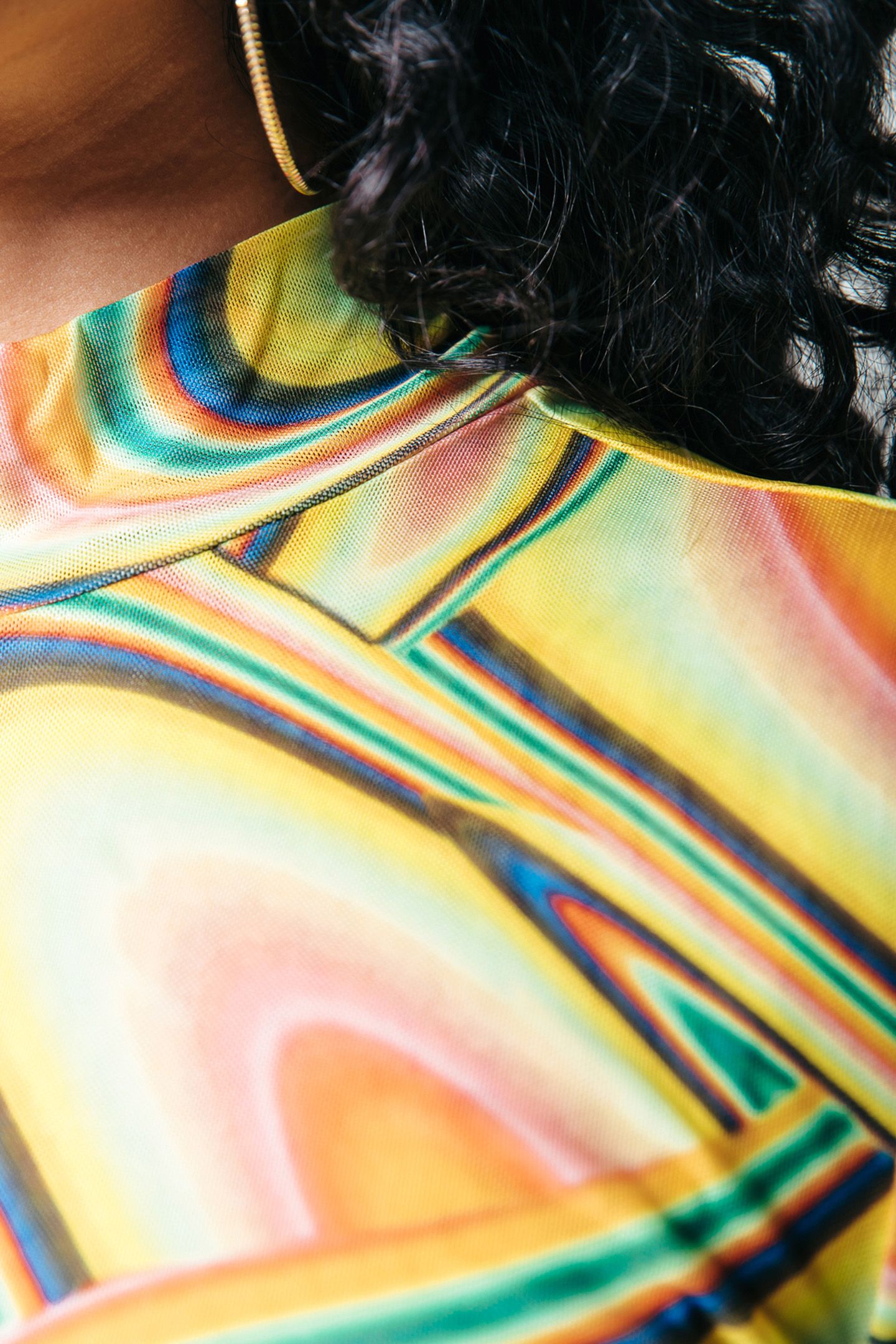 NEYO SWIRL MESH TOP LIME 3