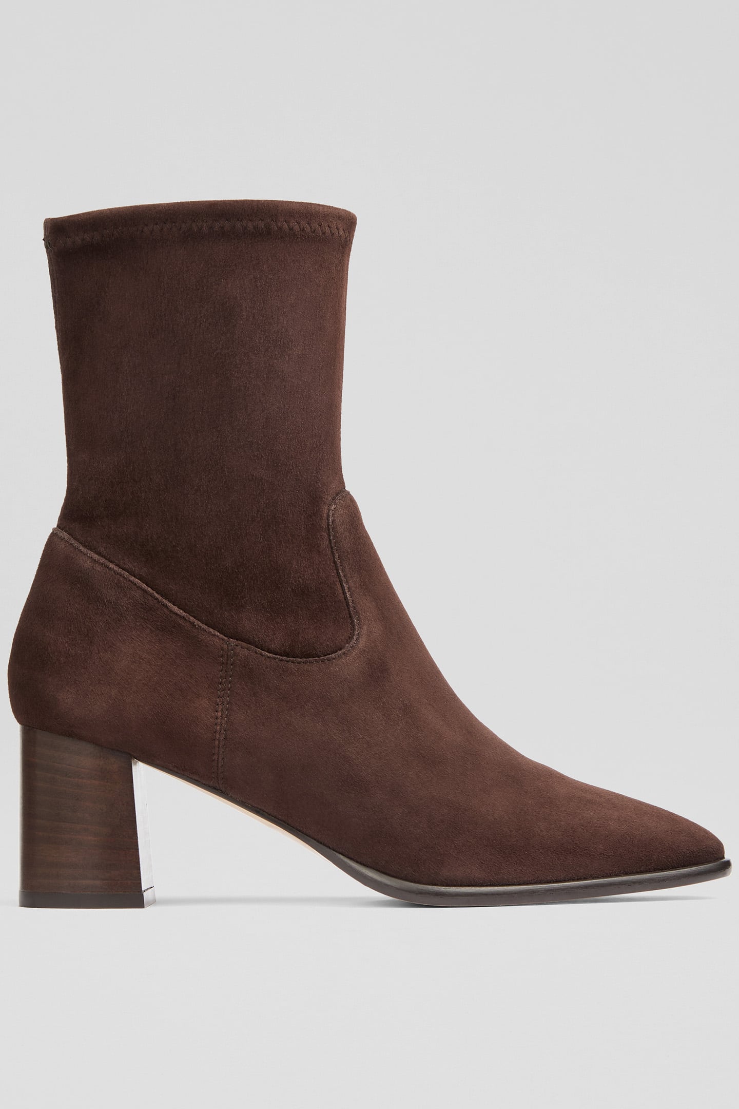 AB HARP BLOCK HEEL STRETC DARK CHOCOLATE 1