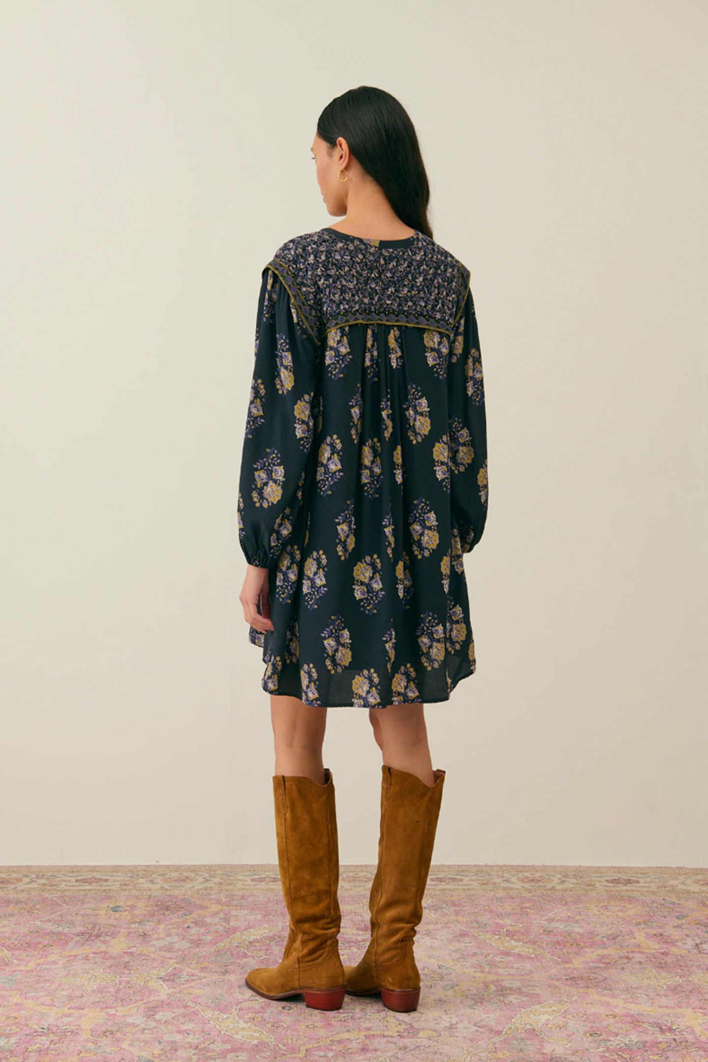 DRESS LAURETTE BLUE NIGHT BOUQUETS 2