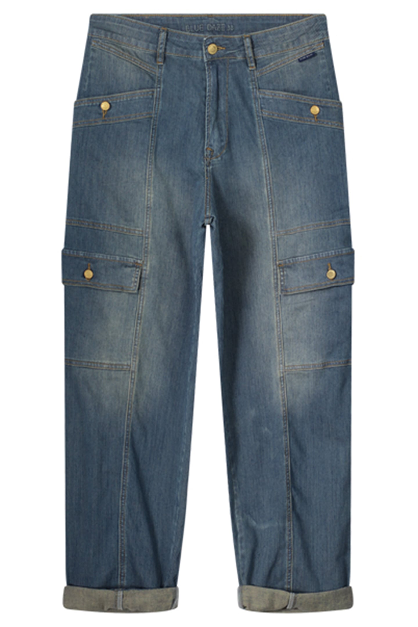 CARGO JEANS PRINTED STRIPE DENIM DENIM 3