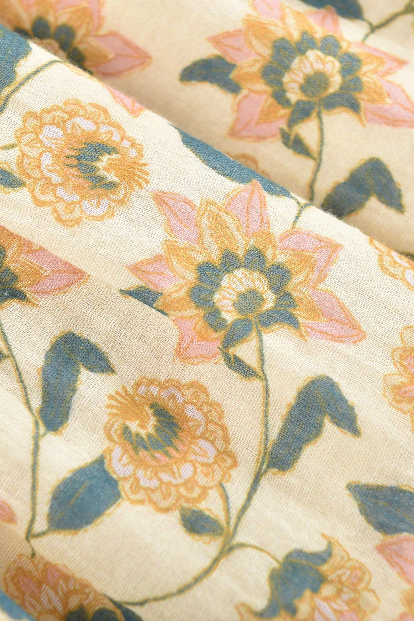 DRESS TAPALPA CREAM FLOWERS 6