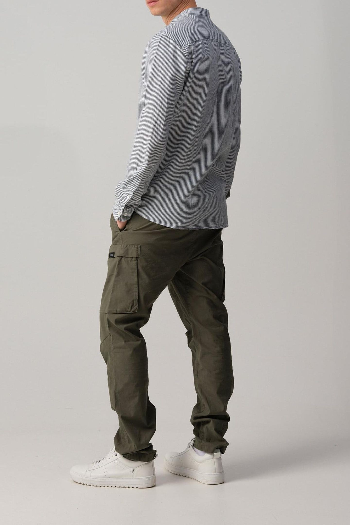 JEROEN CASUAL OVERHEMD LM ARCTIC STRIPE 2