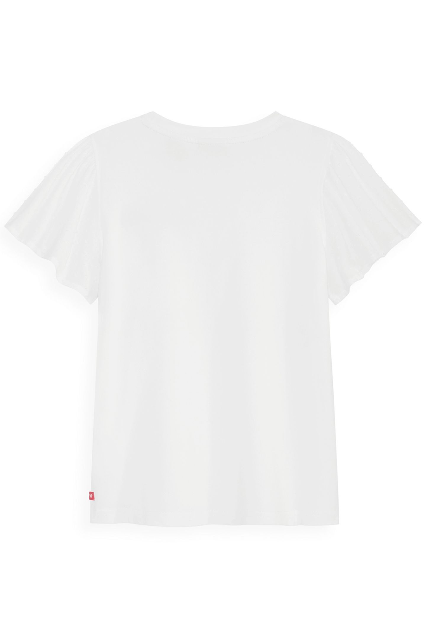 S&S GIRLS DENIM GROUP STRETCH JERSEY/SWISS DOT FASHION TOP W 2