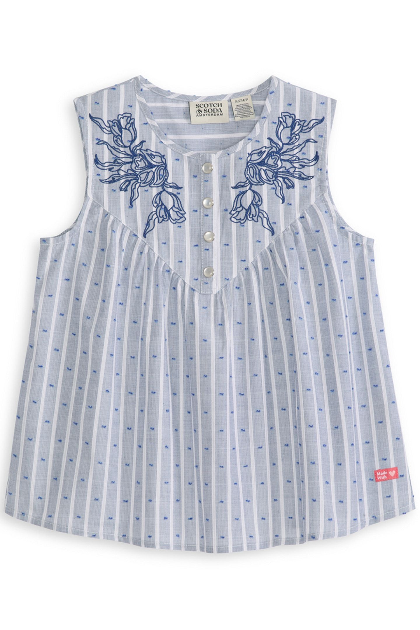 GIRLS Y/D SLVLESS TOP DARK OBSIDIAN 1