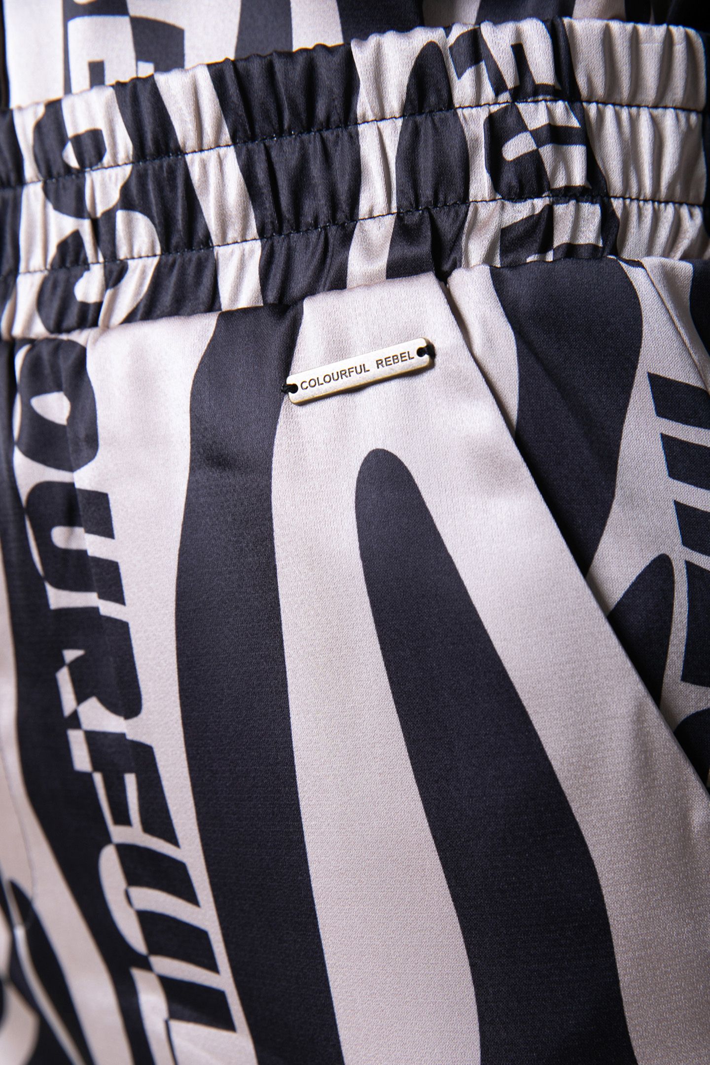 MELODY ZEBRA STRAIGHT PANTS SAND 5