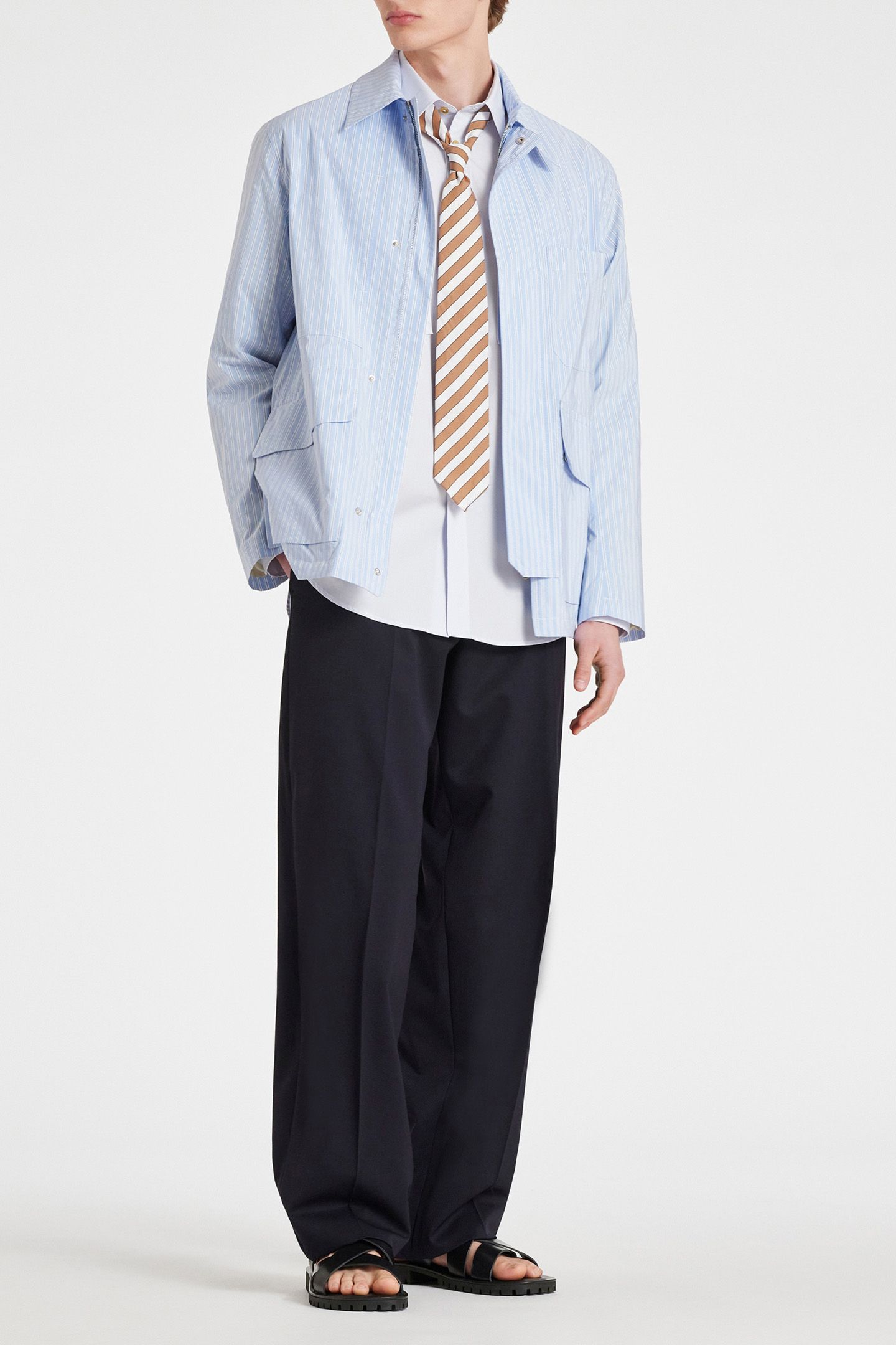 MENS PATCH POCKET JACKET LIGHT BLUE 3