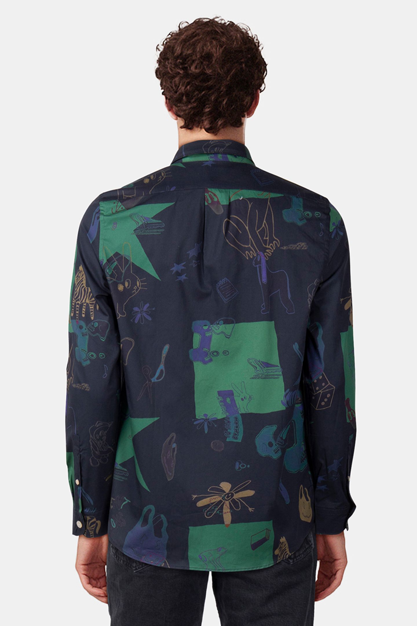 LS REGULAR FIT SHIRT VERY DARK NAVY 2