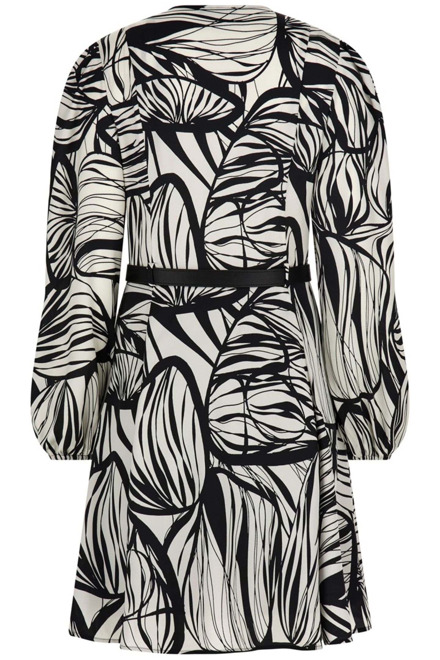 MARCIANO BY GUESS DEBORA SHORT DRESS ABSTRACT LEAVES PRIN 2
