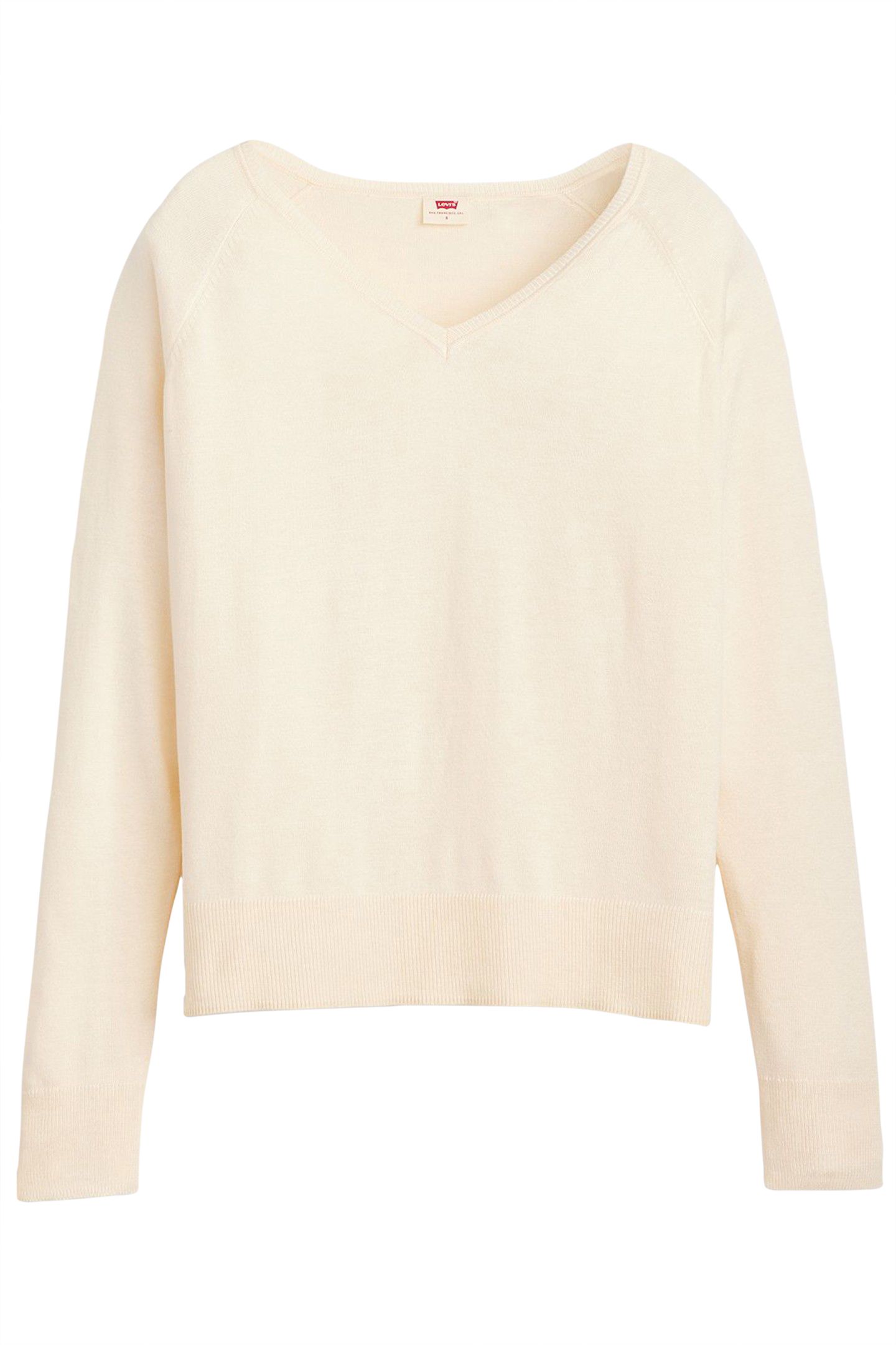 PETAL VNECK SWEATER WHITE SWAN LIGHTWEIGHT 3
