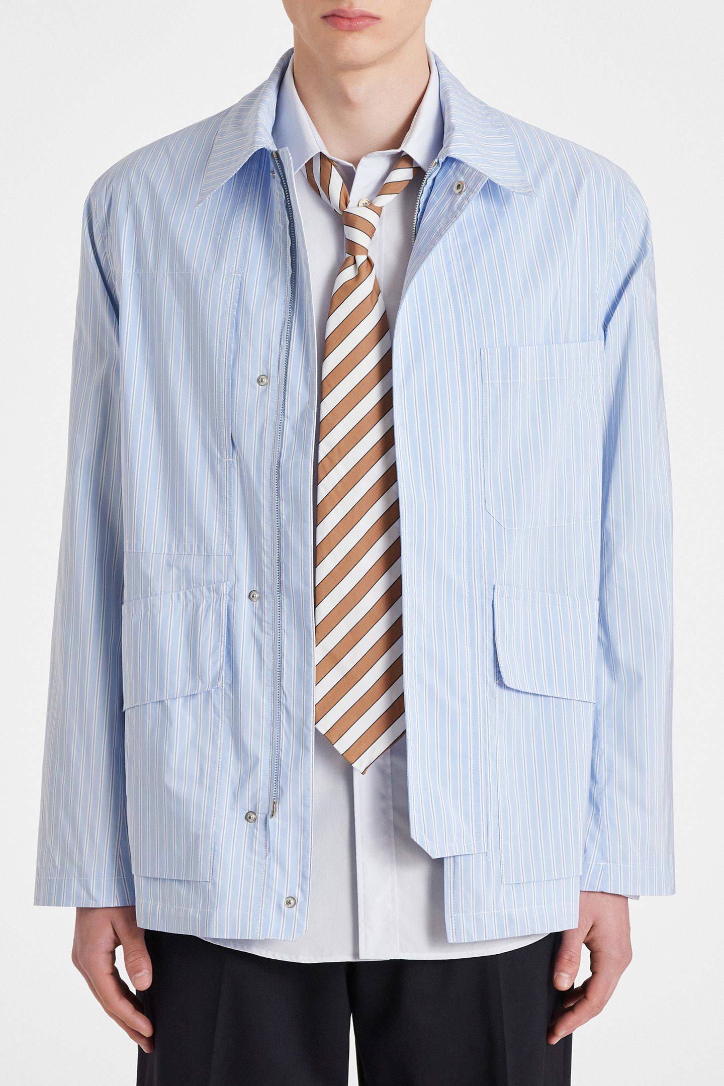 MENS PATCH POCKET JACKET LIGHT BLUE 1