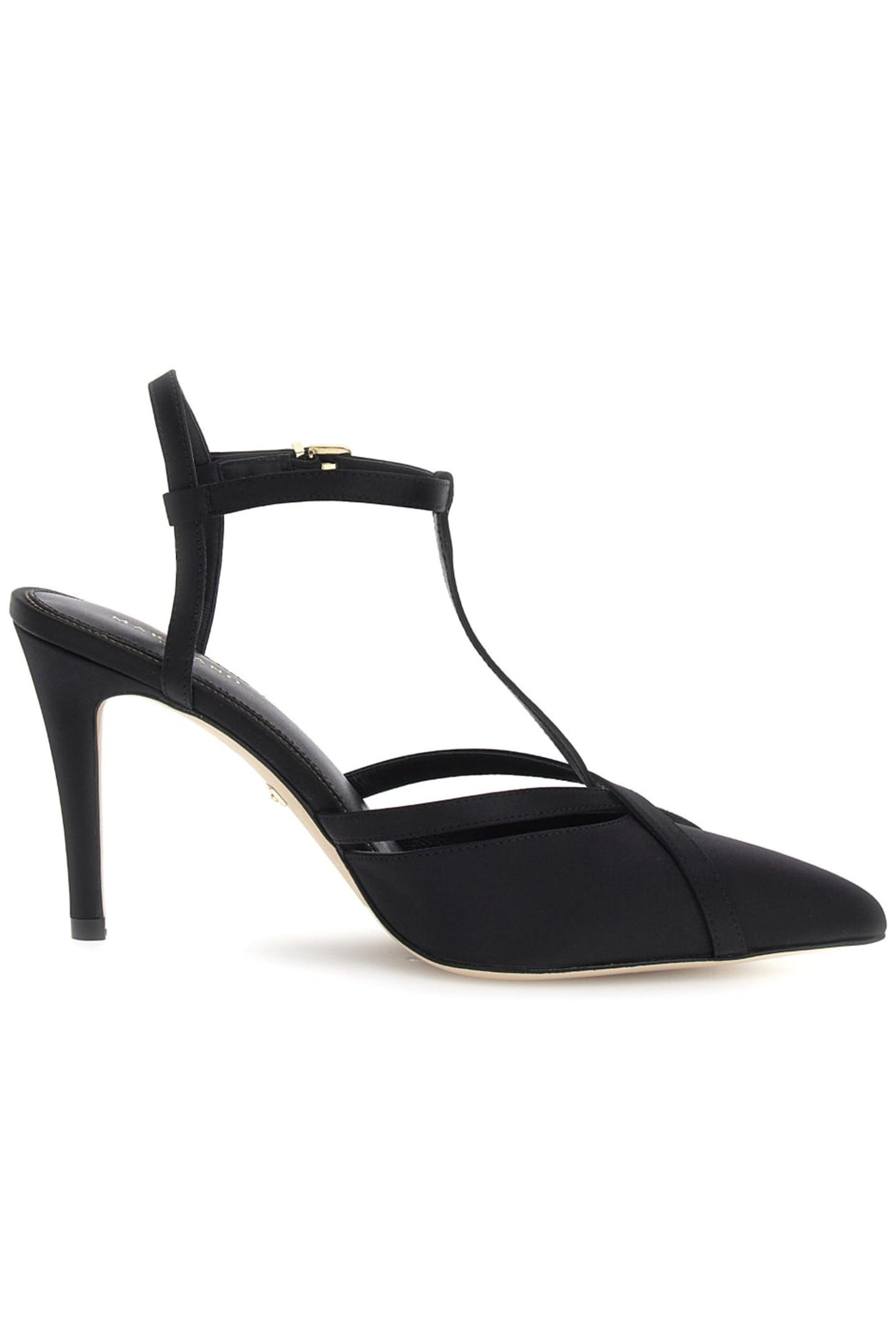 MARCIANO BY GUESS T STRAP PUMP JET BLACK 1