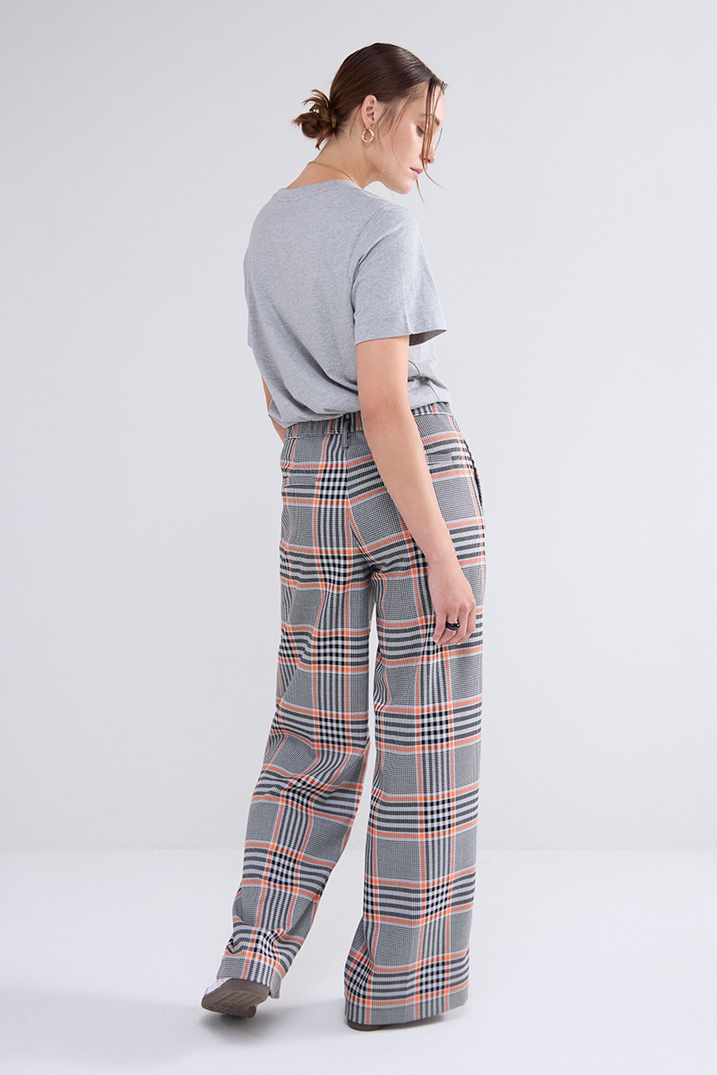 TROUSERS ORANGE CHECK MULTICOLOUR 5