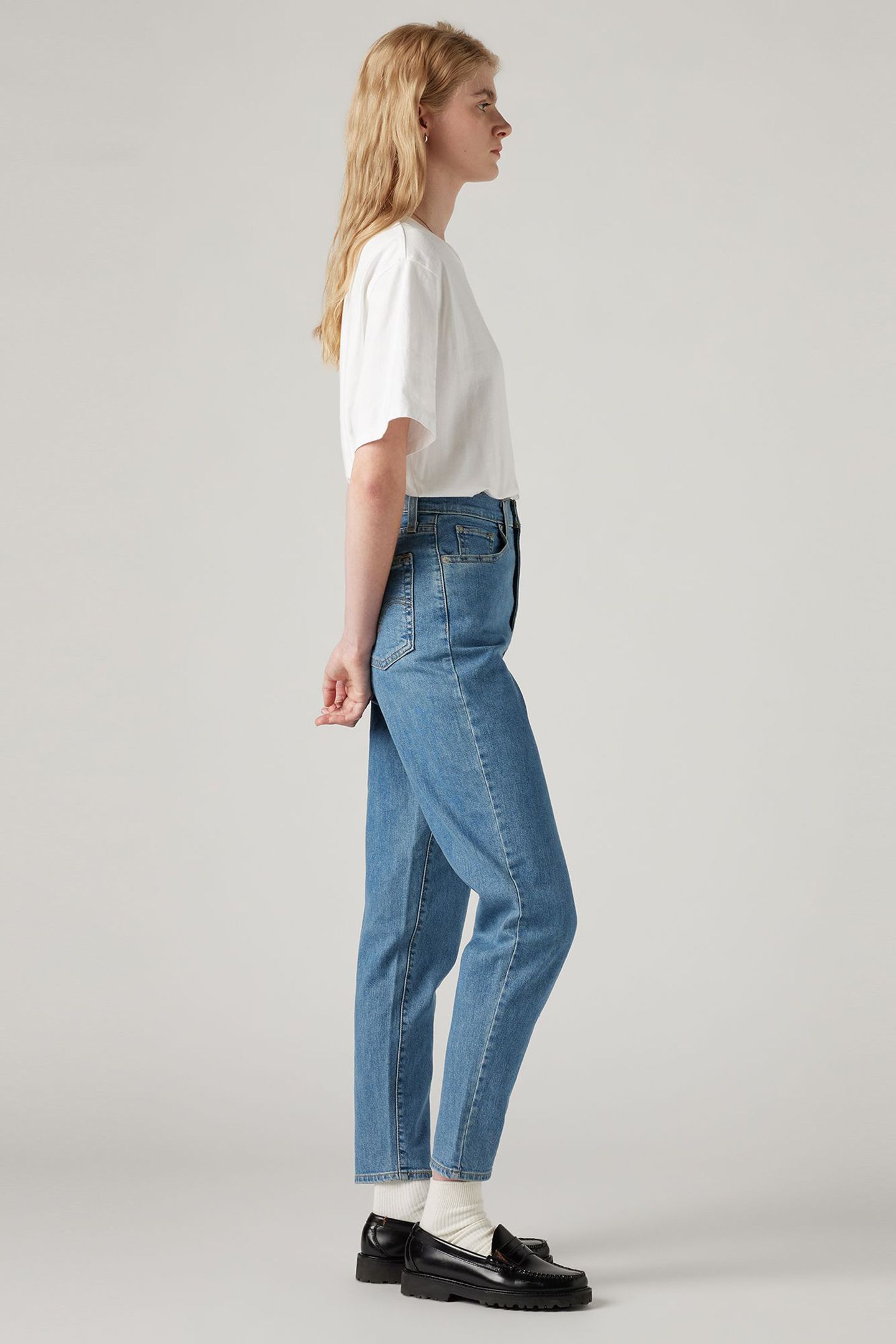 HIGH WAISTED MOM JEAN INDIGO 5