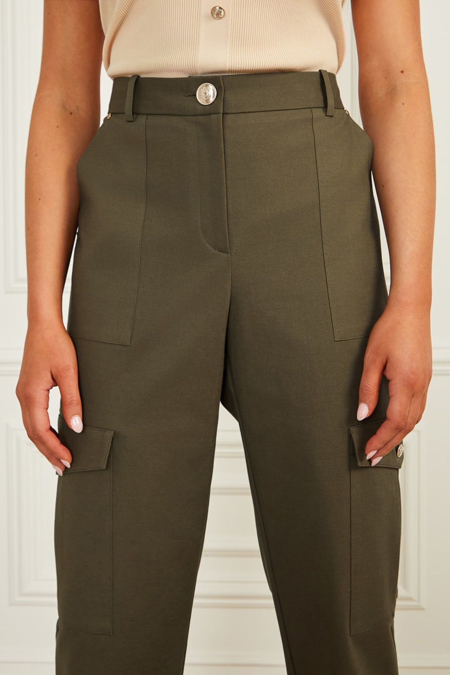 MARCIANO BY GUESS ALICE CARGO PANT OLIVE MORNING 6