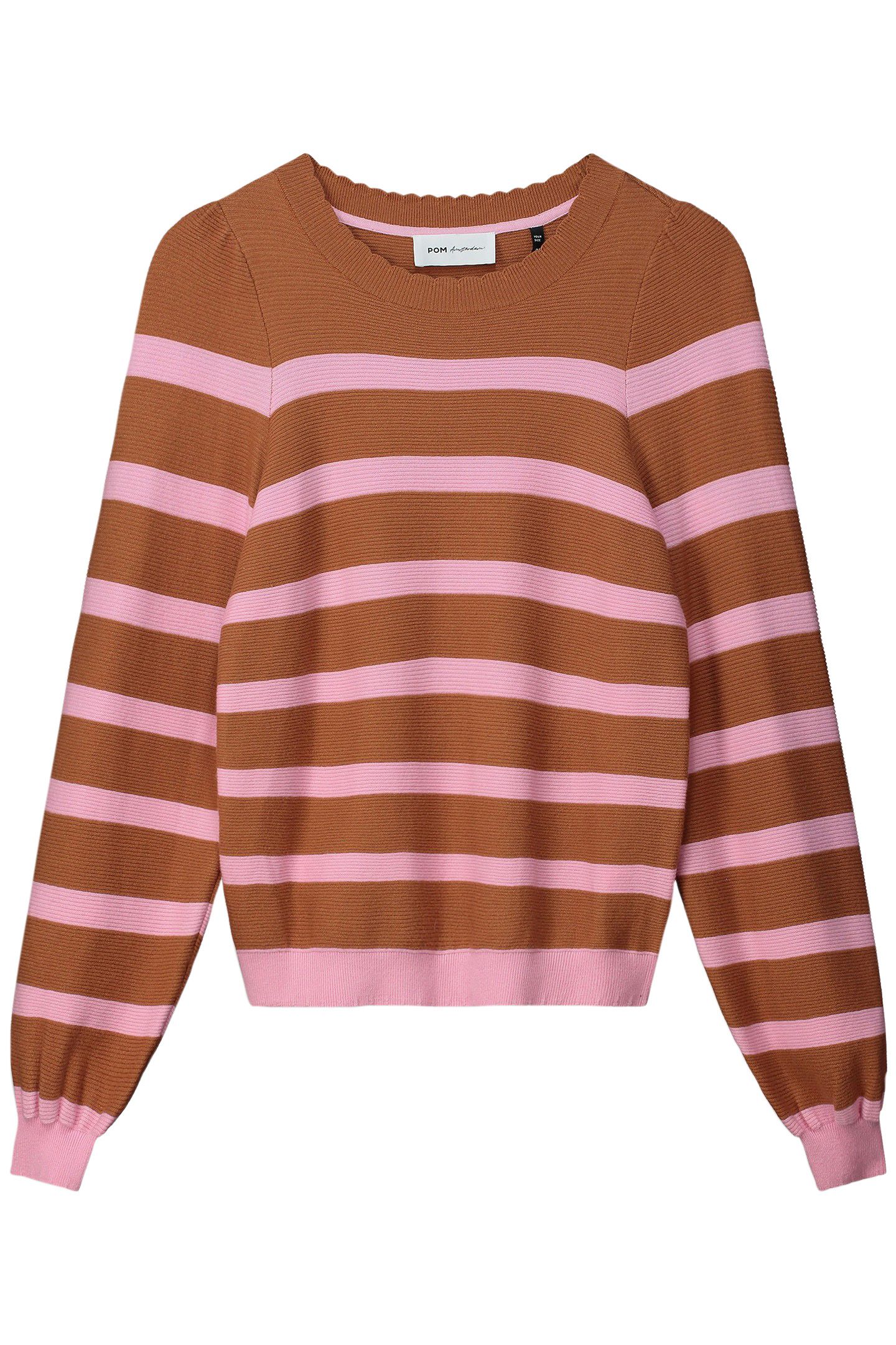 PULLOVER - STRIPED SUGAR BROWN 4