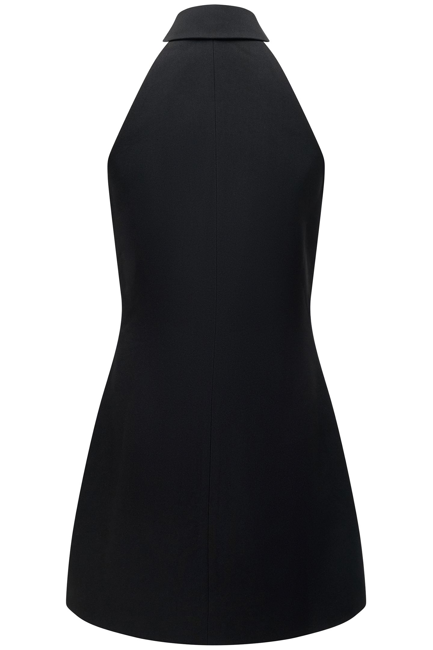 HALTERNECK BLAZER MINI DRESS BLACK 4