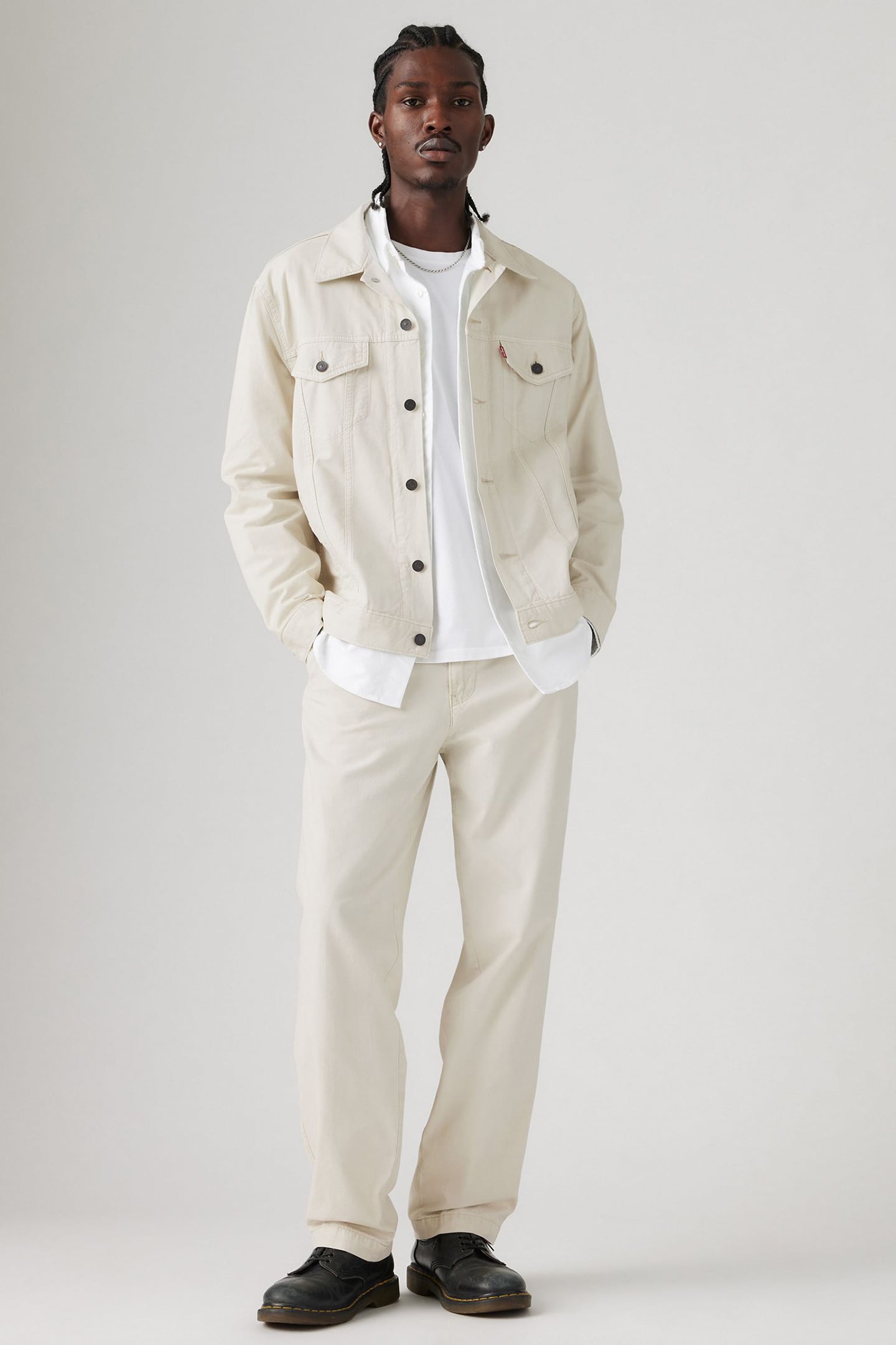 XX CHINO LOOSE STRT SILVER BIRCH LINEN 5