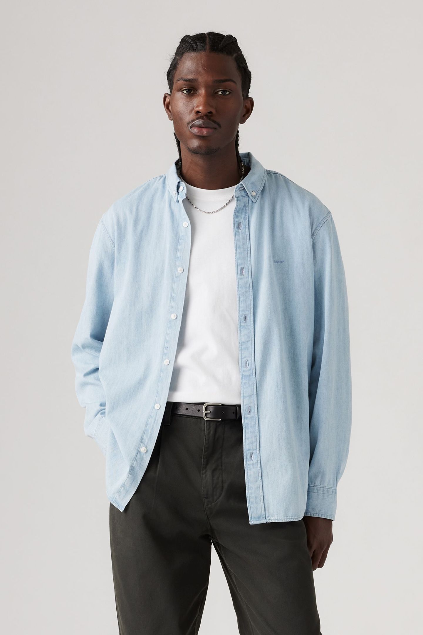 AUTHENTIC BUTTON DOWN ANDRE LIGHT WASH 1