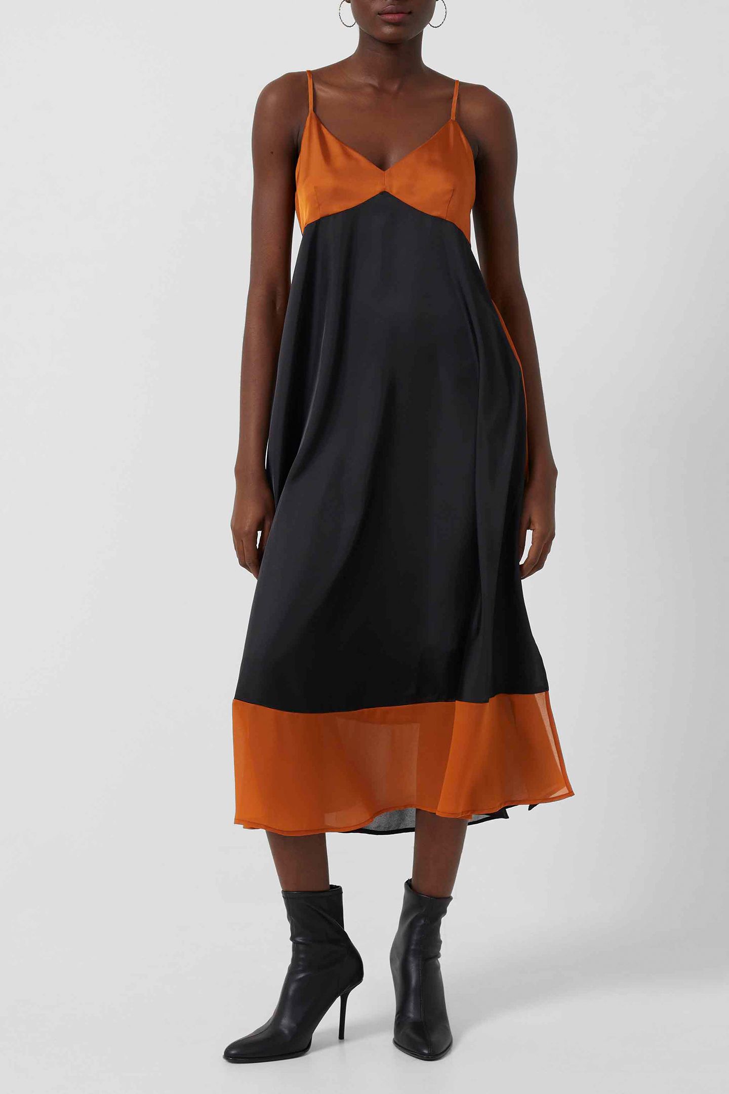 ELSPETH D TWILL COLBK SLP DRS LTH BRWN/MOON NGT MT 1