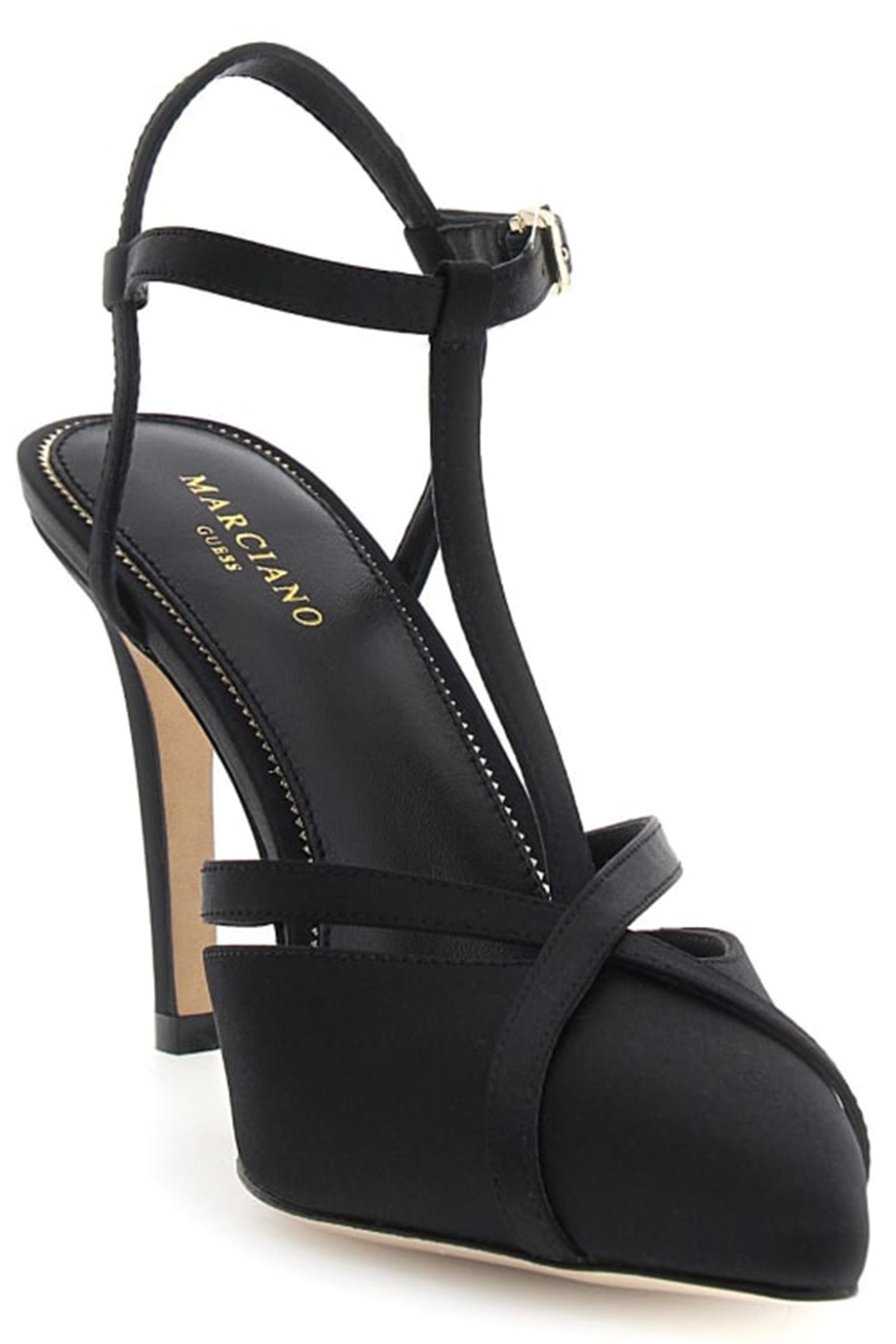 MARCIANO BY GUESS T STRAP PUMP JET BLACK 6