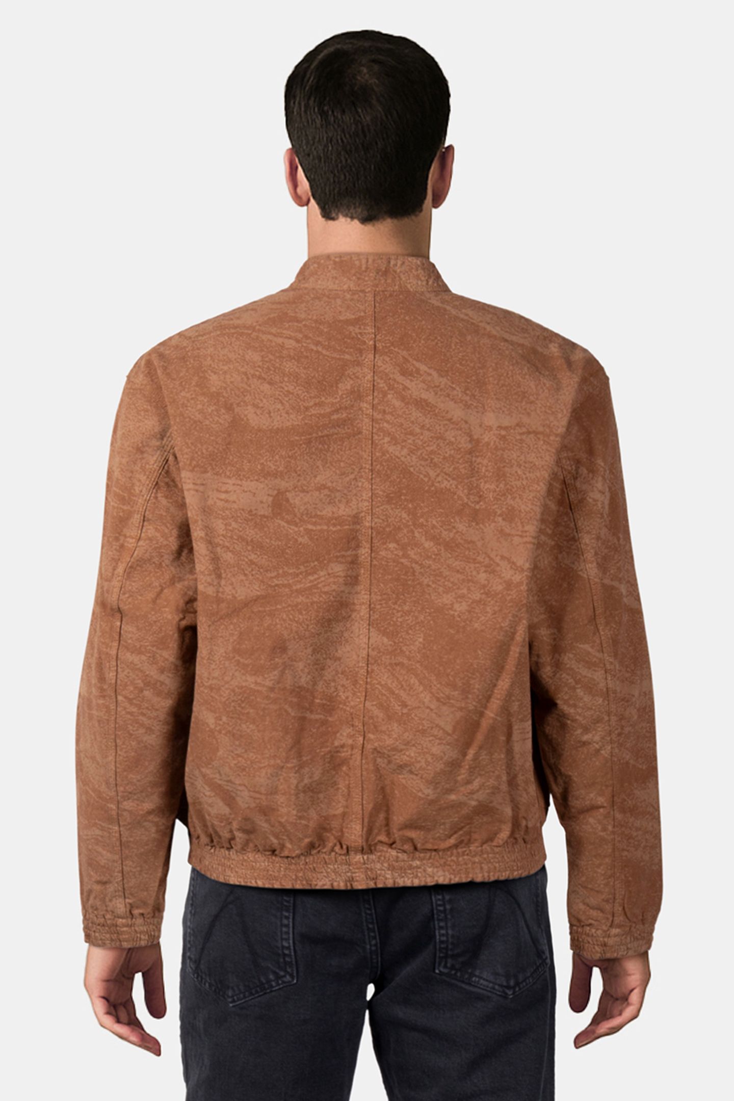 MENS ORANGE BOMBER JACKET ORANGE 2