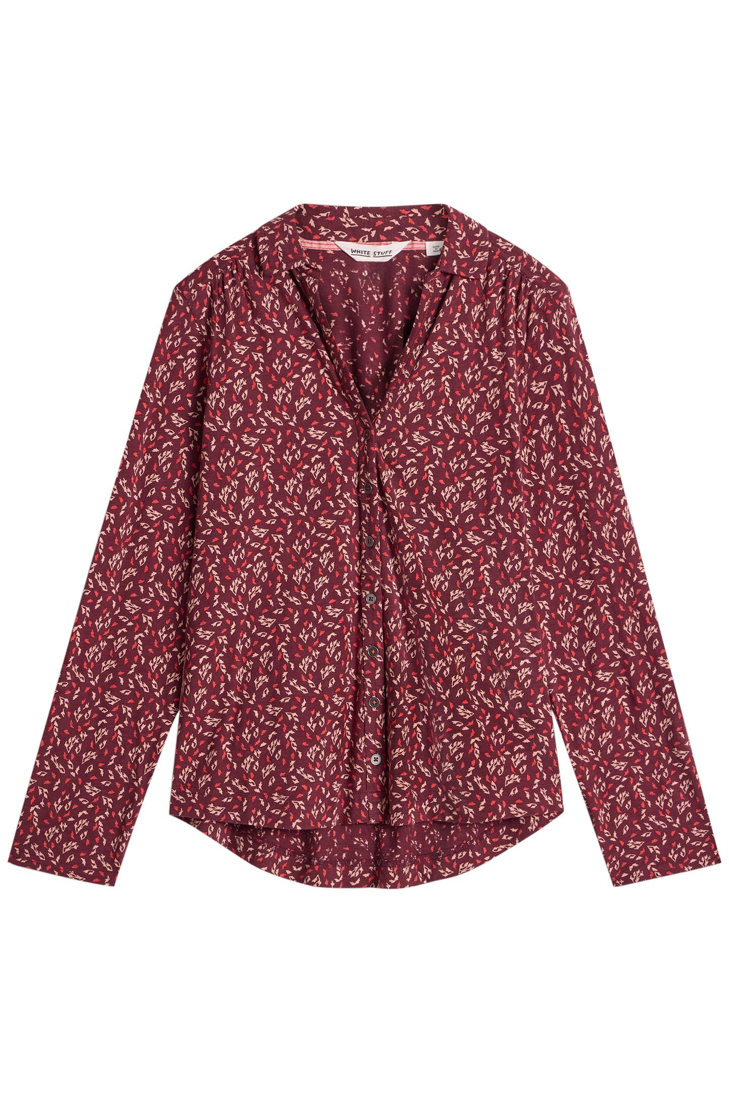 ANNIE JERSEY SHIRT PLUM MULTI 4
