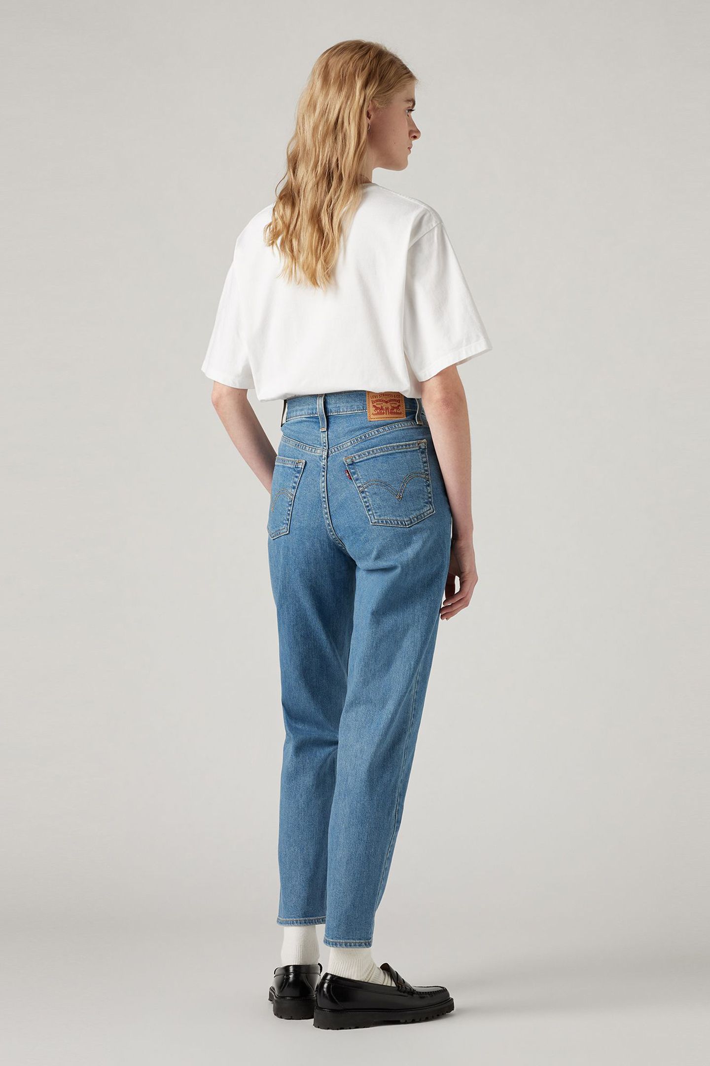 HIGH WAISTED MOM JEAN INDIGO 2