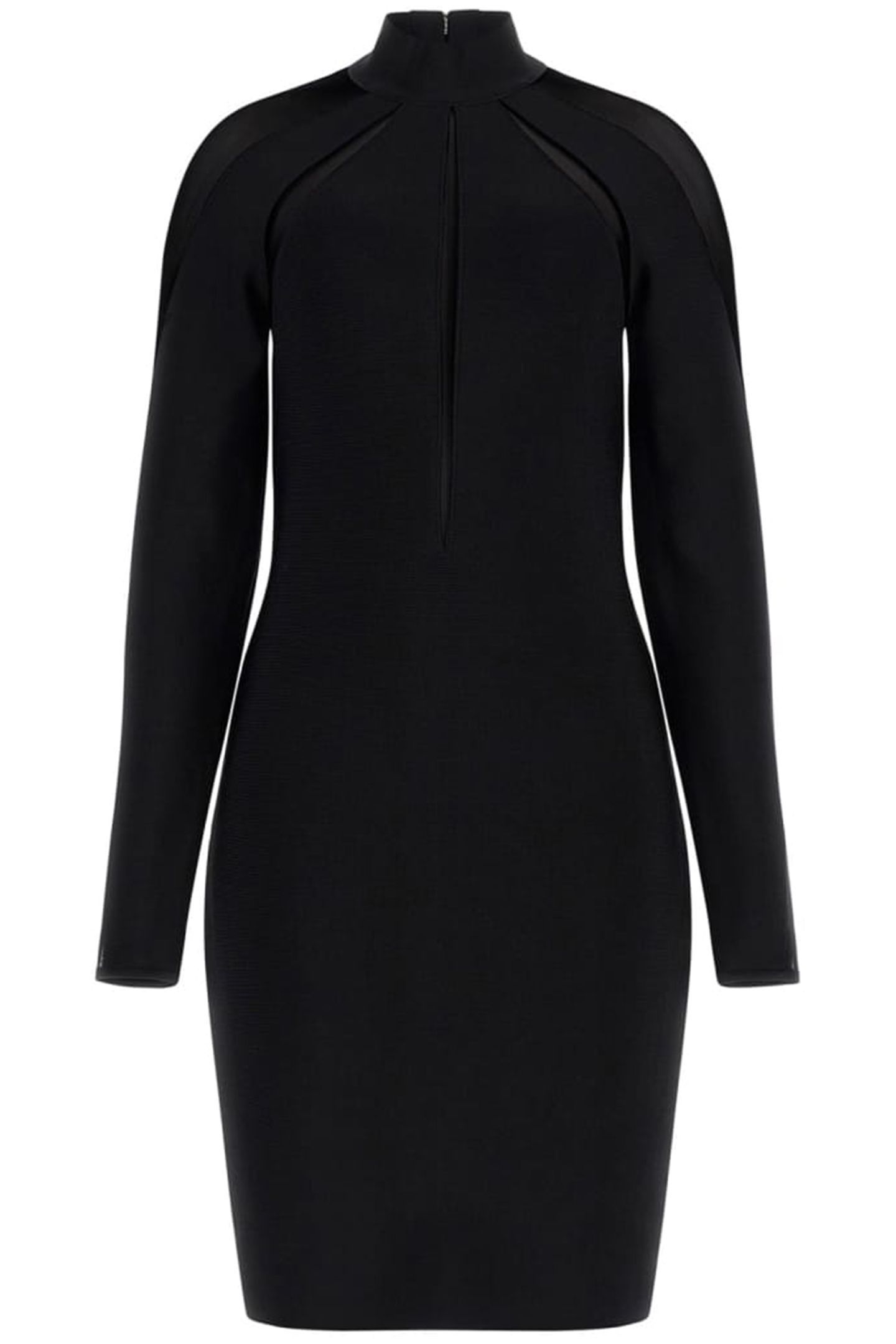 MARCIANO BY GUESS MOTION LS BANDAGE DR JET BLACK 4