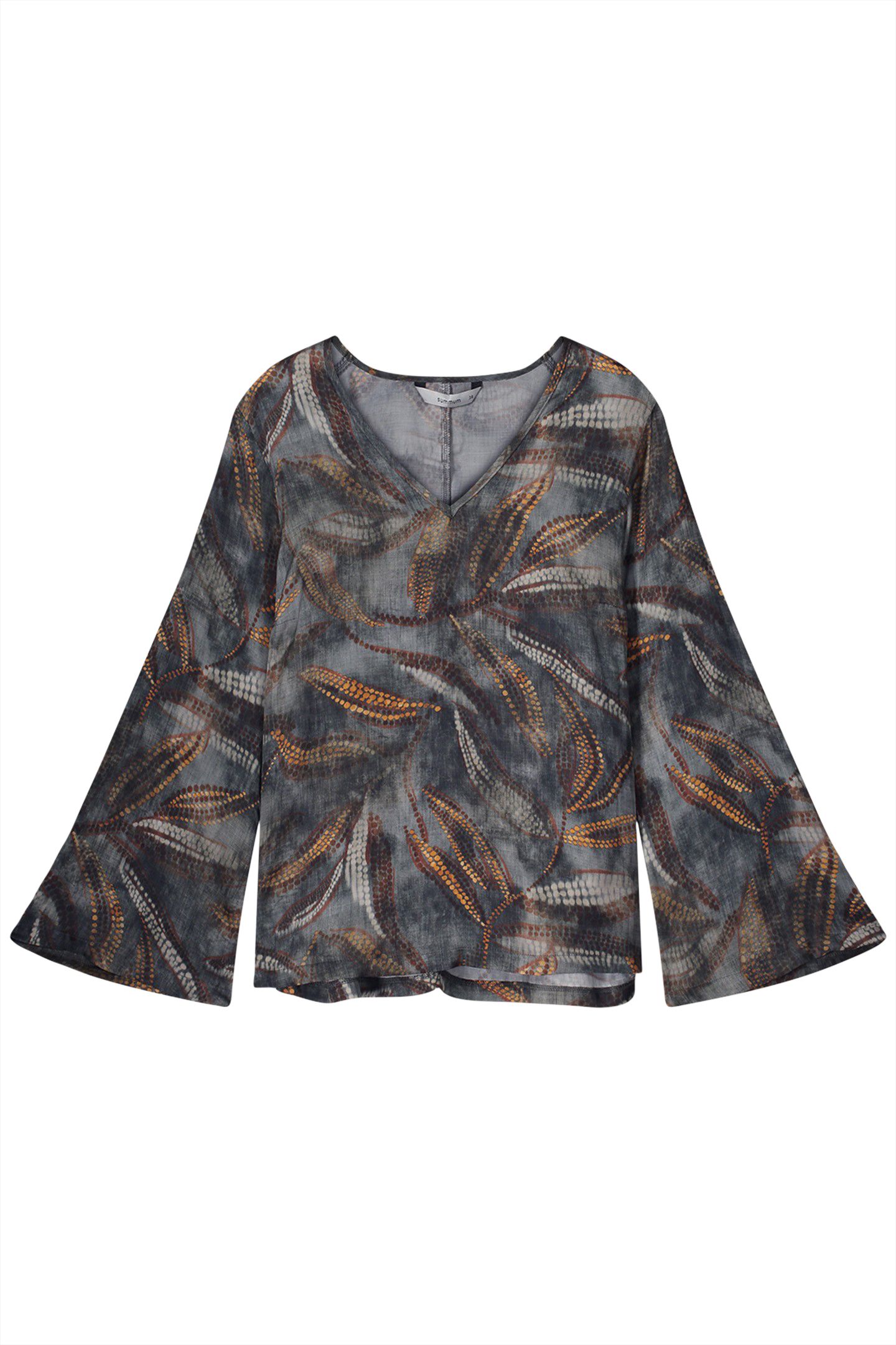 TOP V NECK DOTTED LEAFS CLOUD 3