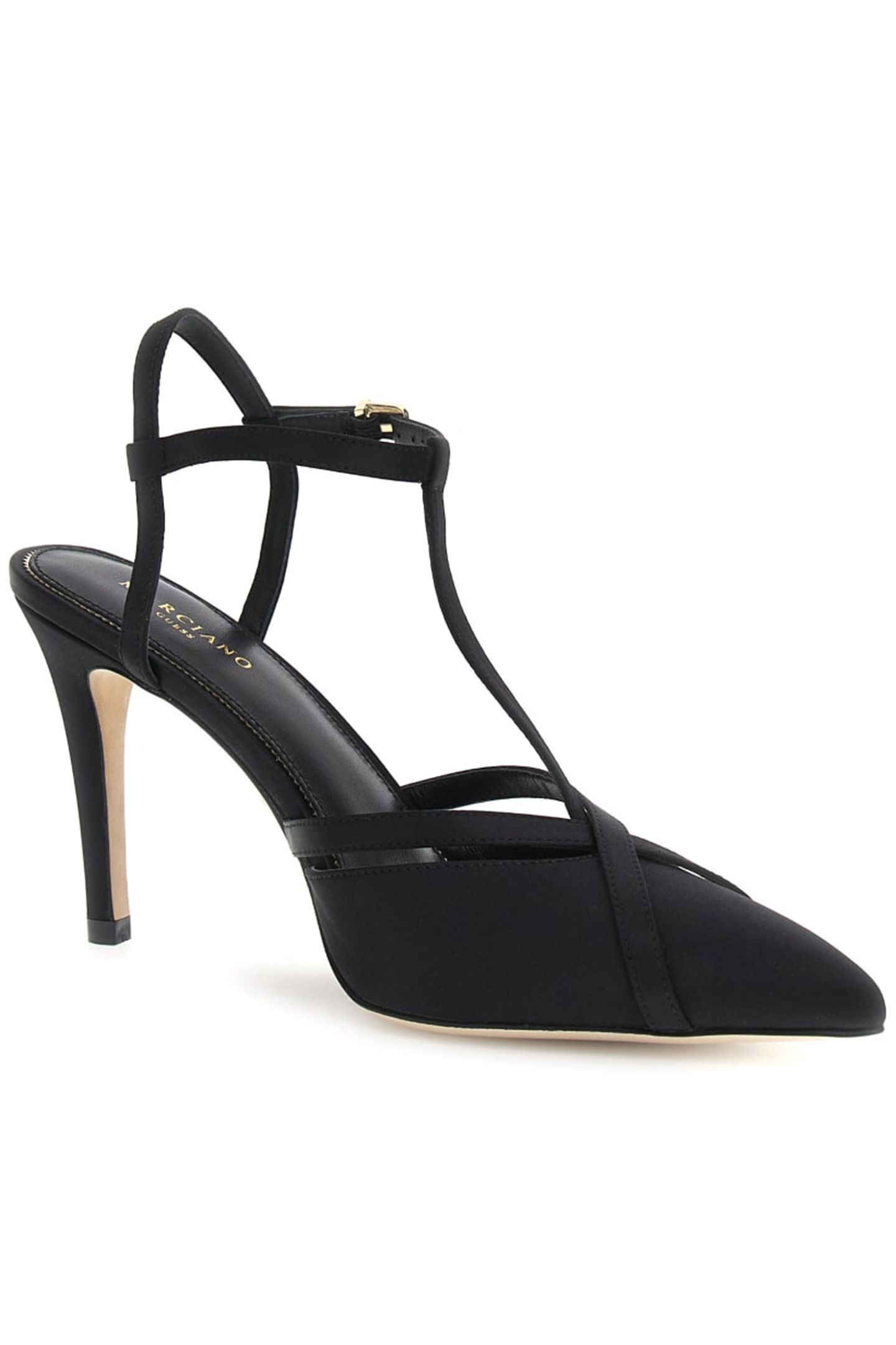 MARCIANO BY GUESS T STRAP PUMP JET BLACK 2