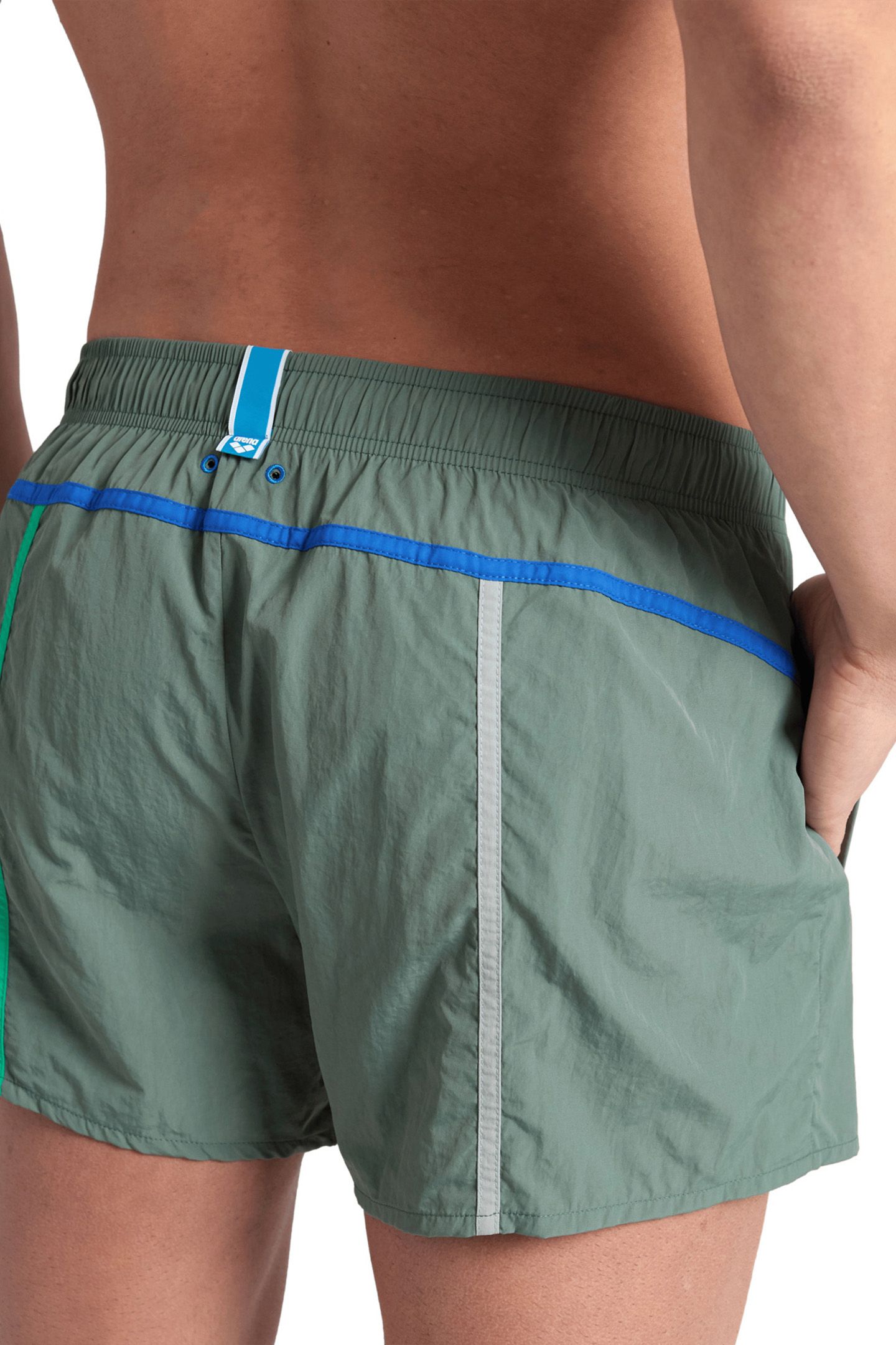 MEN'S ARENA PRO-FILE BEACH X-SHORT SAGE-ROYAL-JADE-GREEN QUA 5