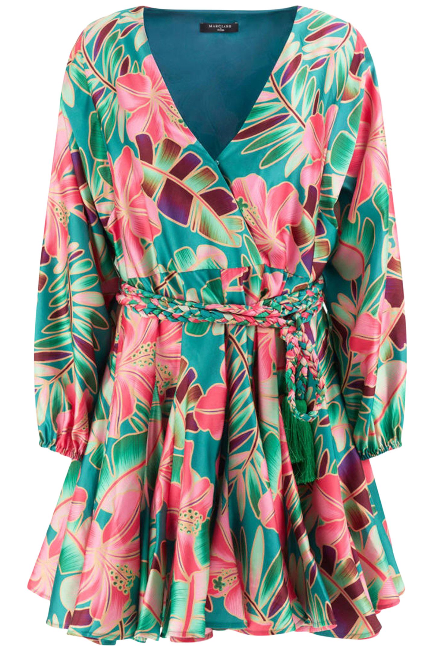 MARCIANO BY GUESS MAYA SURPLICE DRESS PARADISE 4