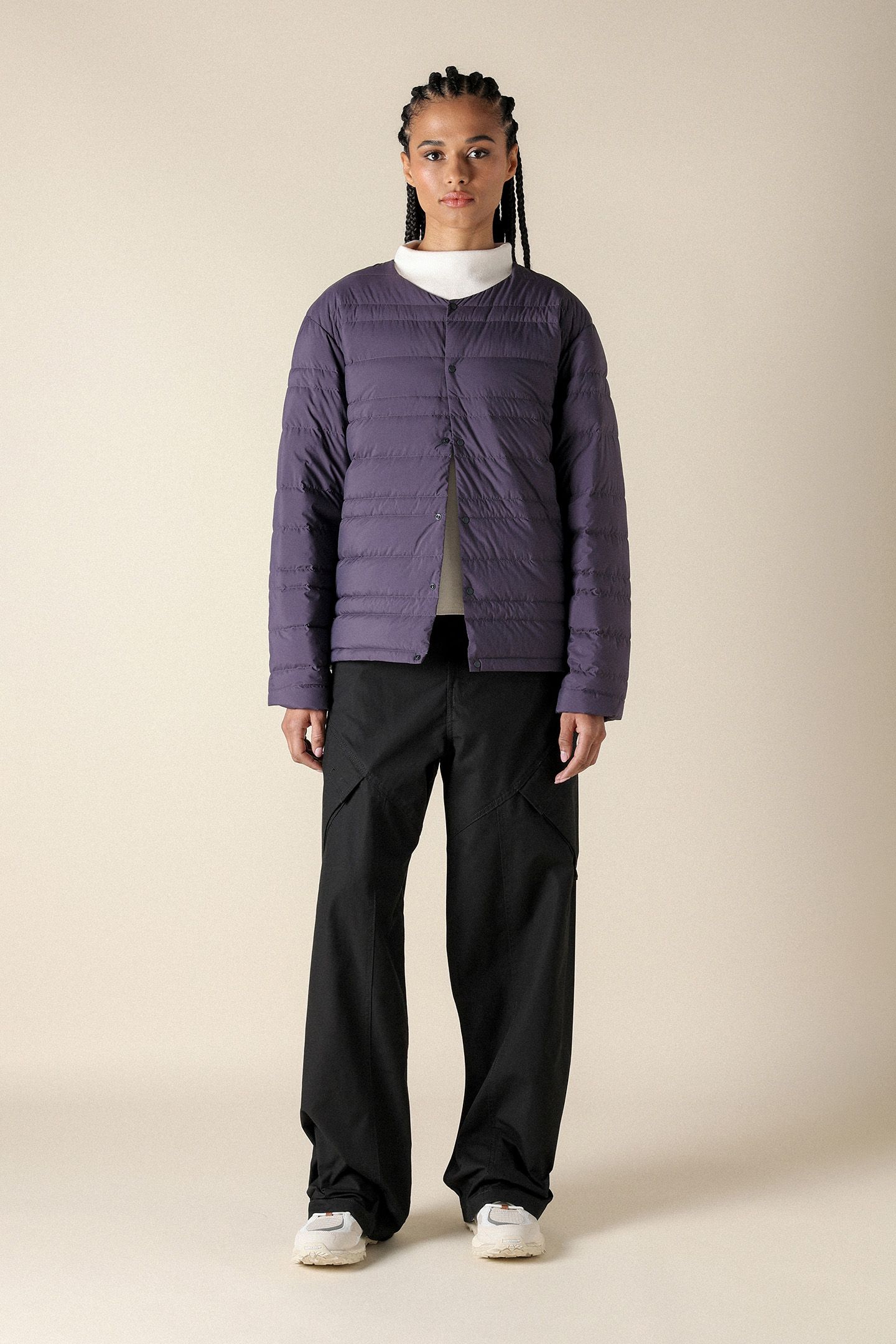 UNISEX SL BT LIGHTWEIGHT DOWN JACKET MIDNIGHT PLUM 3