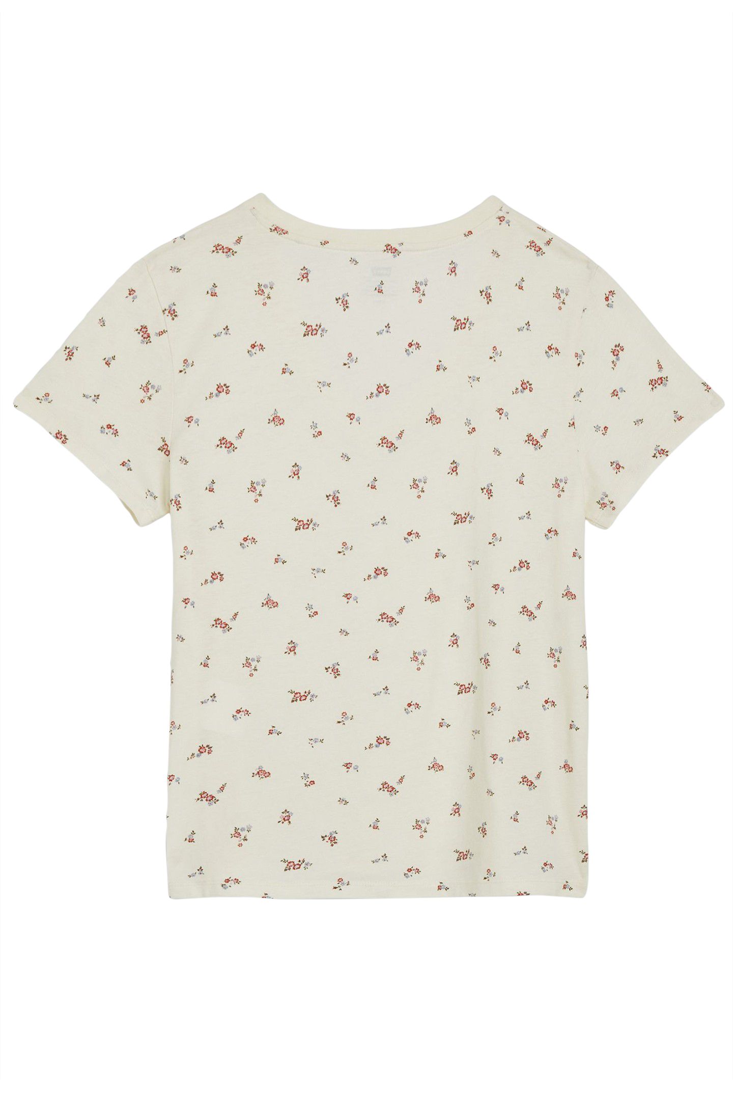 PERFECT VNECK LOU DITSY FLORAL-V4 EGRET COTTON 4