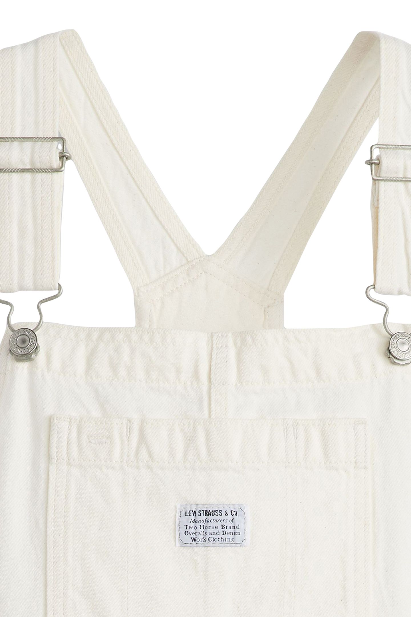 UTILITY DUNGAREES PLAYSUIT IN WHITE 7